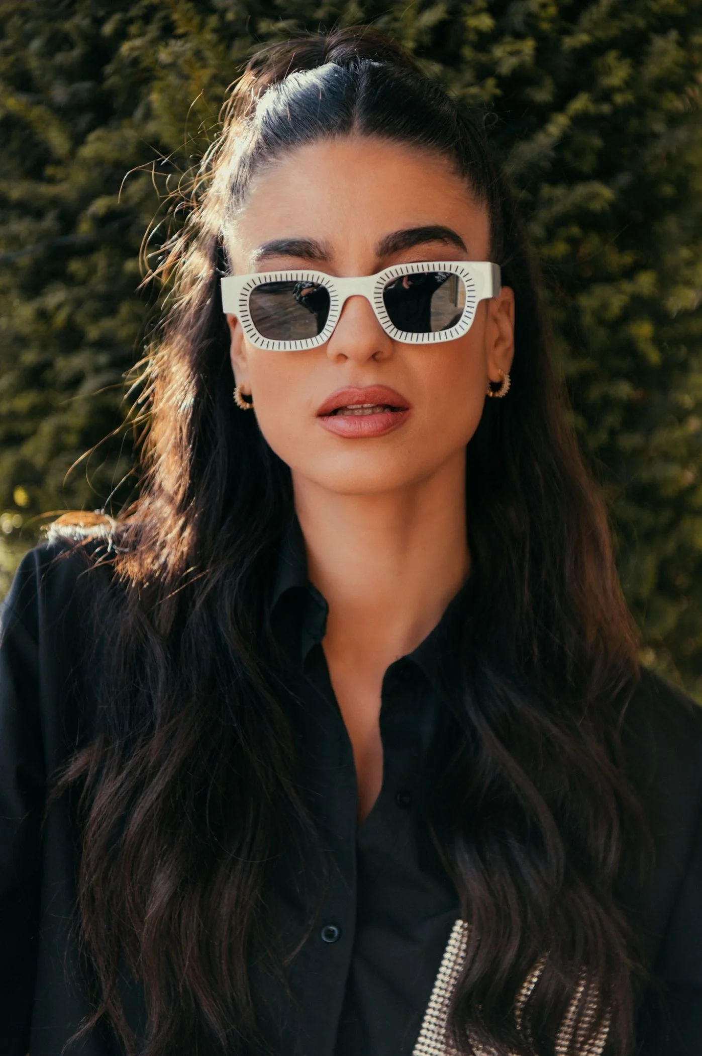 Φωτογραφία προϊόντος: Antithesis Clothing Γυαλιά Ηλίου Bobbie Mε Τετραγωνισμένο Σκελετό - Εκρού