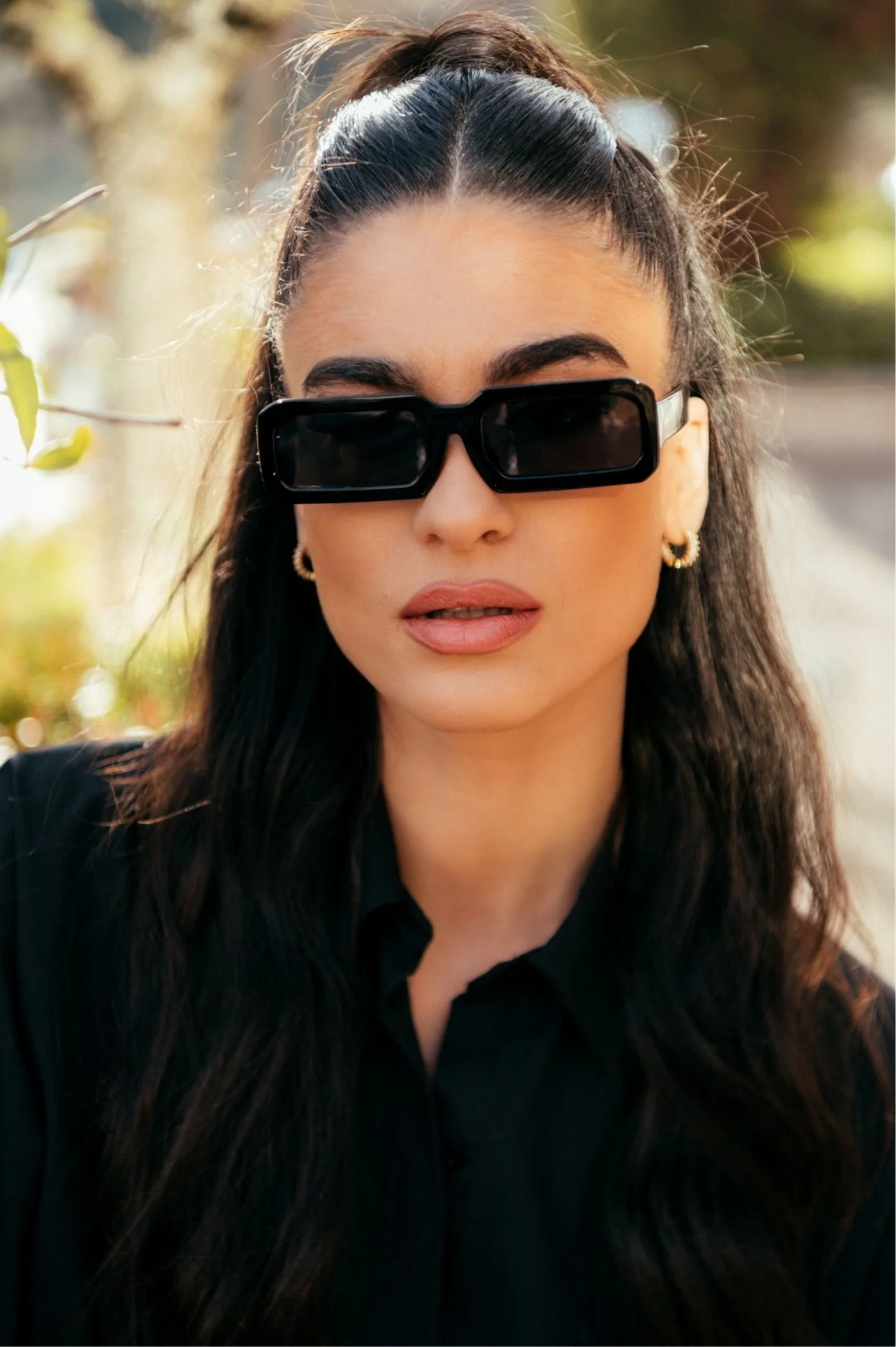 Φωτογραφία προϊόντος: Antithesis Clothing Γυαλιά Ηλίου Lucile Mε Παραλληλόγραμμο Σκελετό - Μαύρο