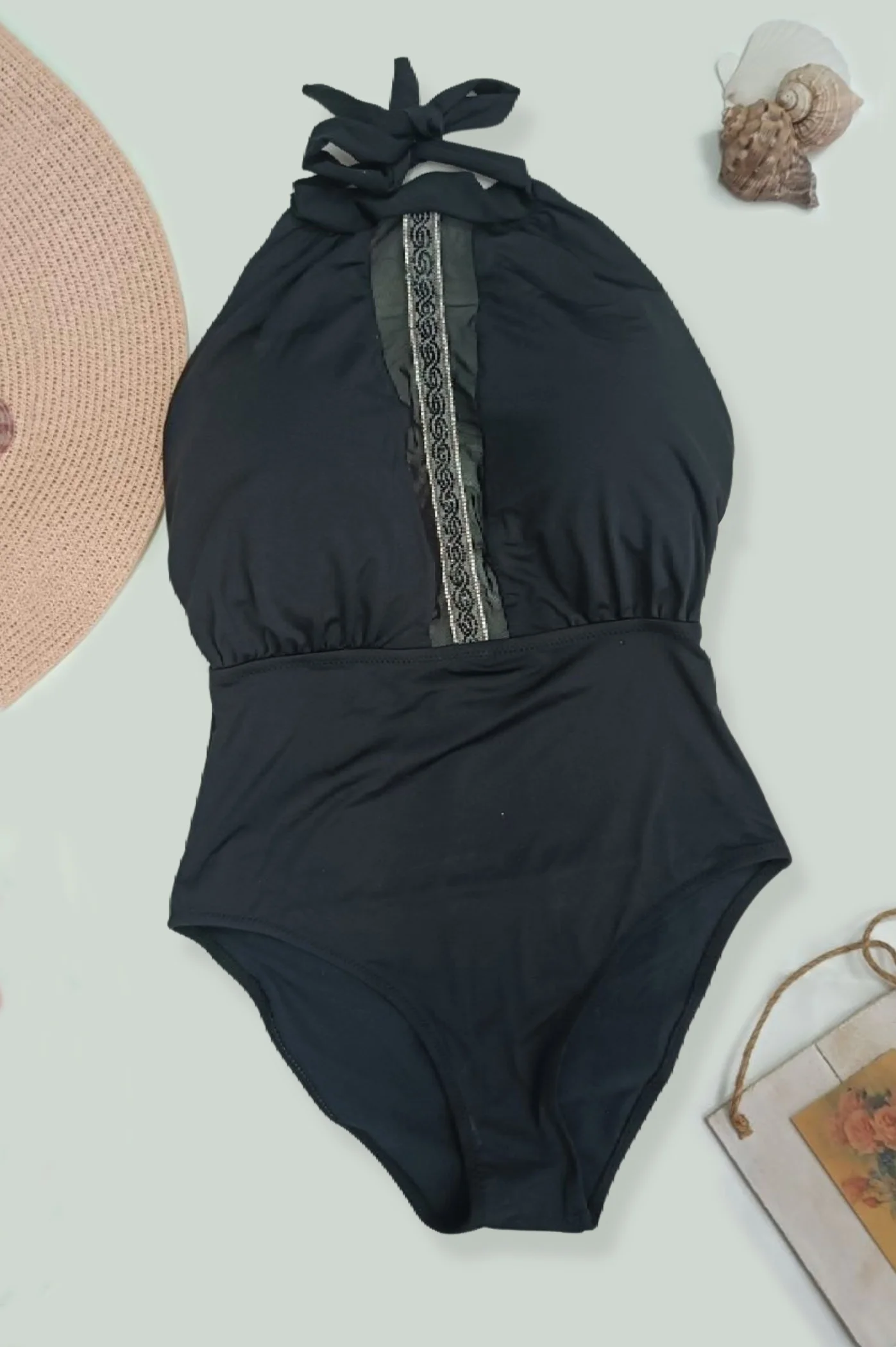 Φωτογραφία προϊόντος: Antithesis Clothing ΜΑΓΙΟ ΟΛΟΣΩΜΟ ΜΕ ΔΙΑΦΑΝΕΙΑ - ΜΑΥΡΟ