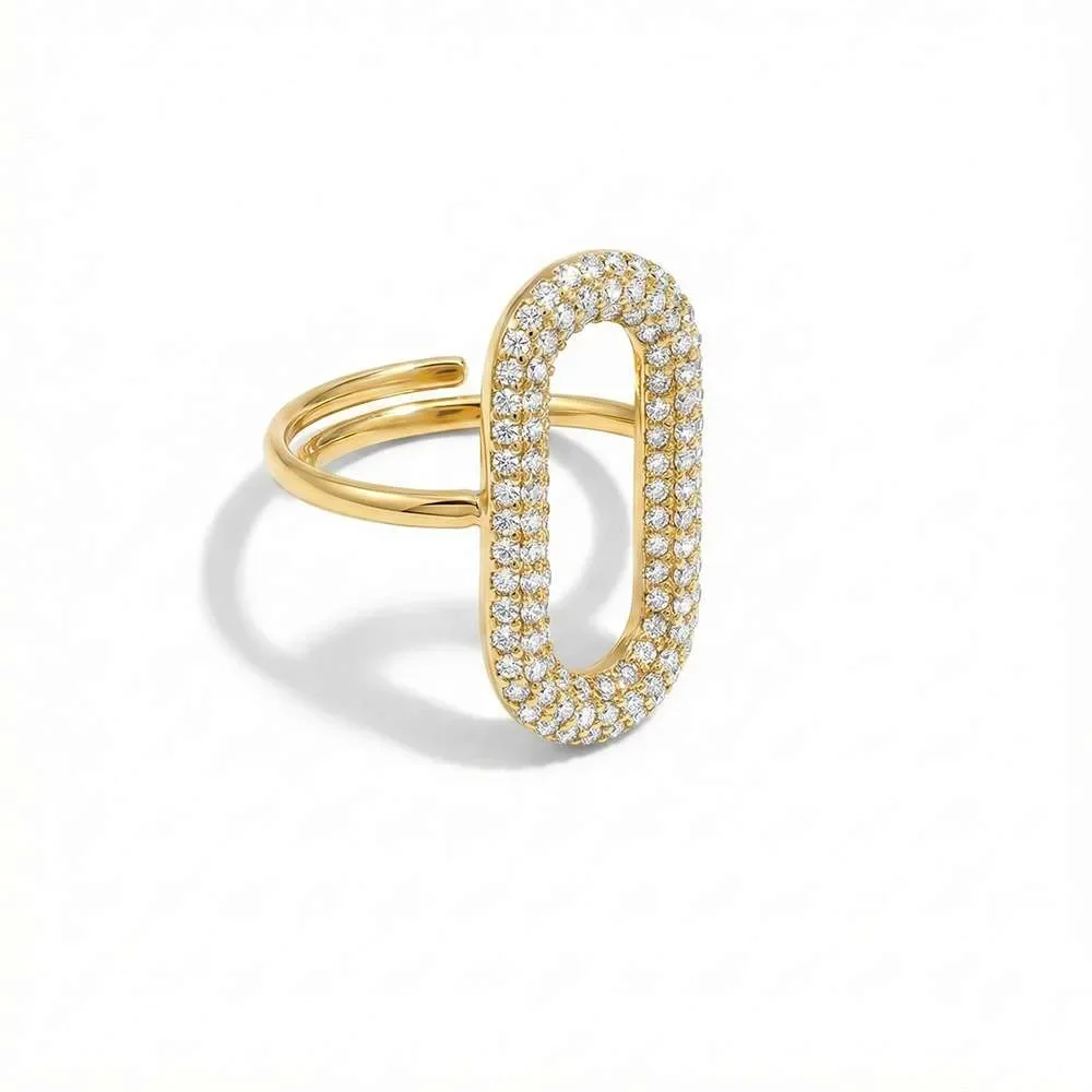 Φωτογραφία προϊόντος: OEM Tube gold ring γυναικείο δαχτυλίδι