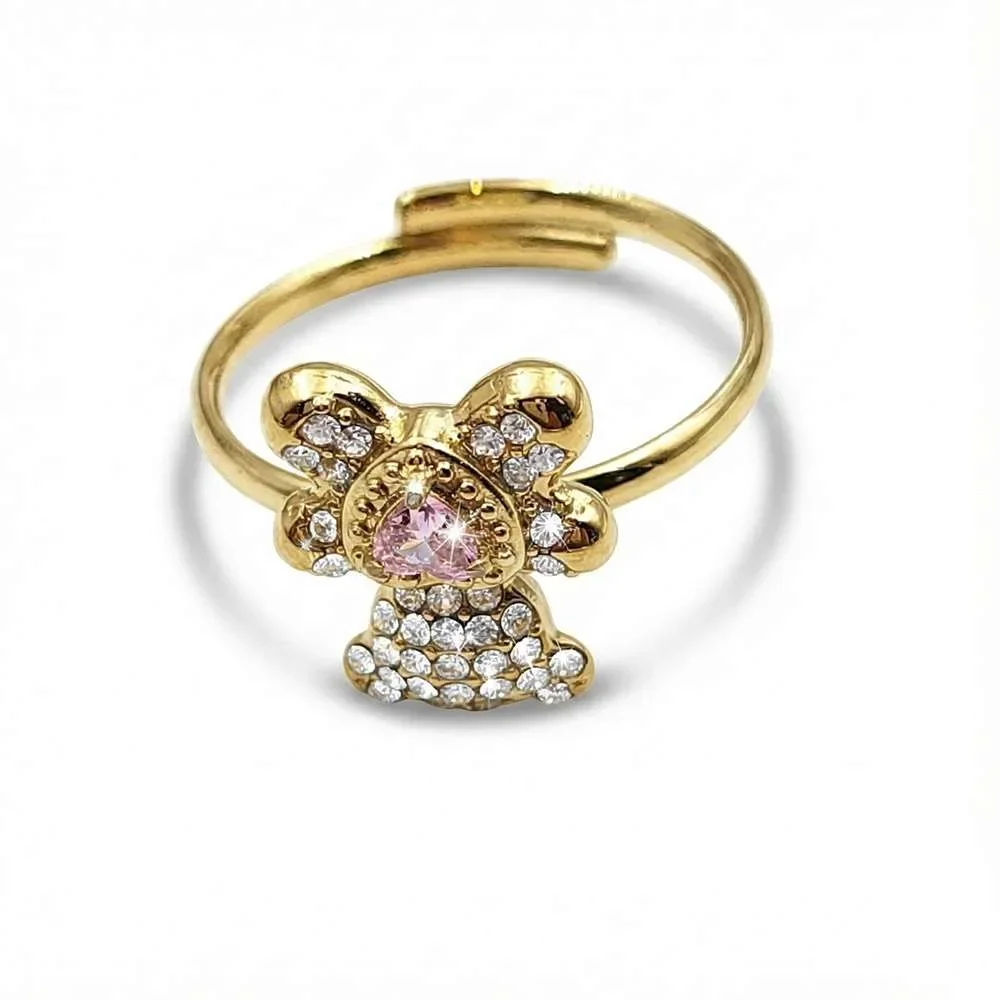 Φωτογραφία προϊόντος: OEM Pink gold teddy ring γυναικείο δαχτυλίδι