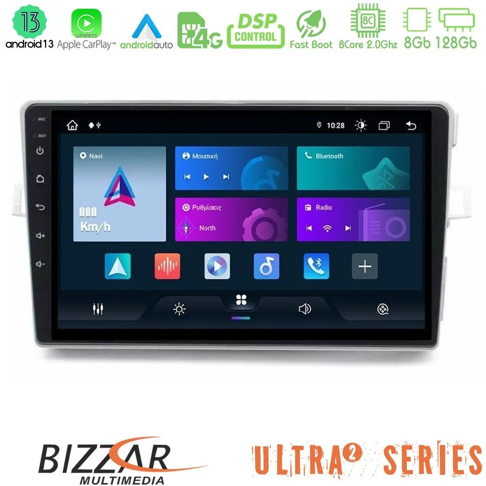 Φωτογραφία προϊόντος: Bizzar Ultra Series Toyota Verso 2009-2018 8core Android13 8+128GB Navigation Multimedia Tablet 9