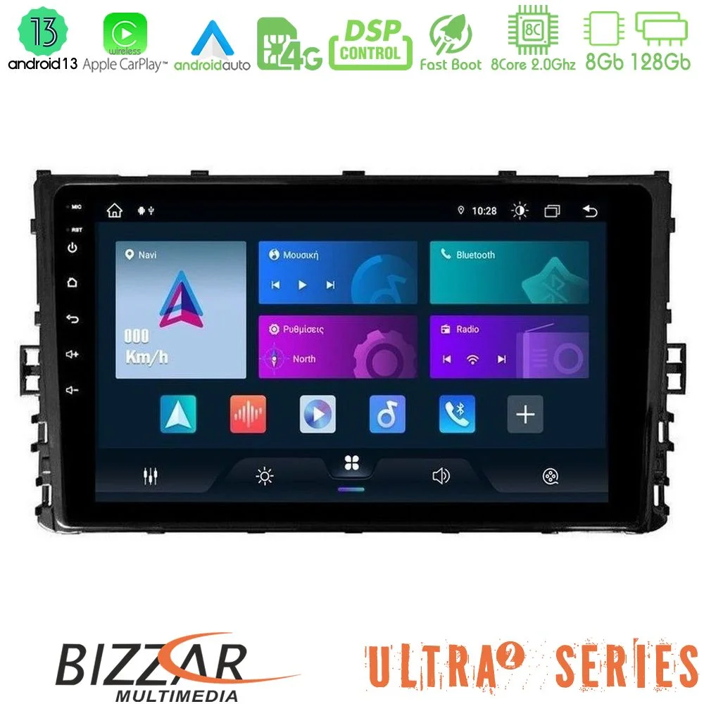 Φωτογραφία προϊόντος: Bizzar Ultra Series VW MQB 2017-> 8core Android13 8+128GB Navigation Multimedia 9