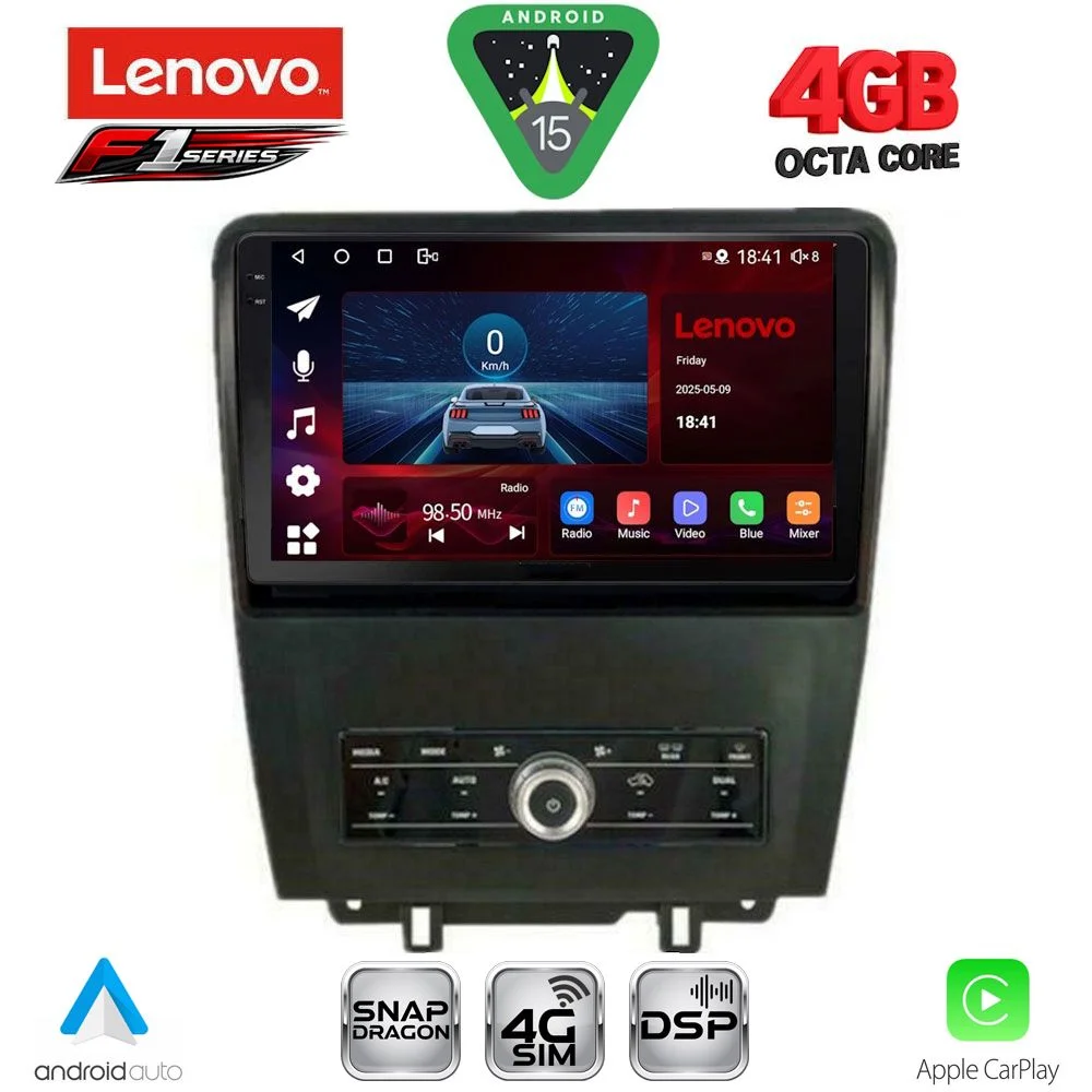 Φωτογραφία προϊόντος: LENOVO SSQ 9165_CPA (9inc) MULTIMEDIA TABLET for FORD MUSTANG mod. 2010-2015