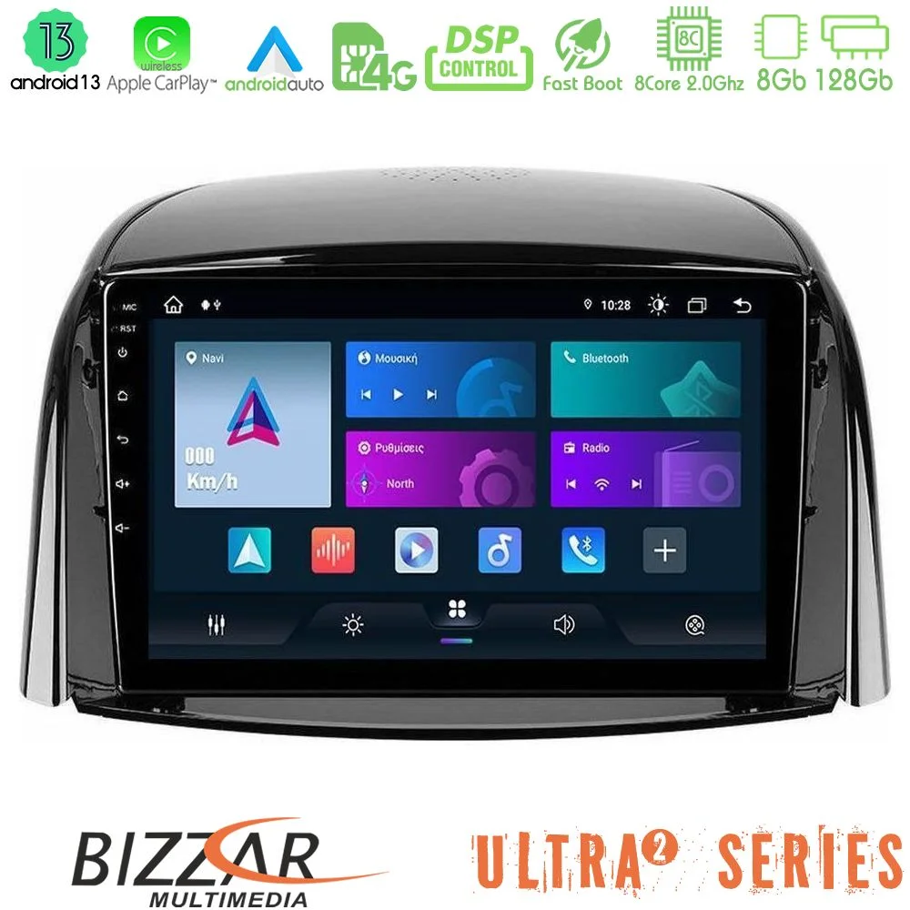Φωτογραφία προϊόντος: Bizzar Ultra Series Renault Koleos 2007-2015 8Core Android13 8+128GB Navigation Multimedia Tablet 9