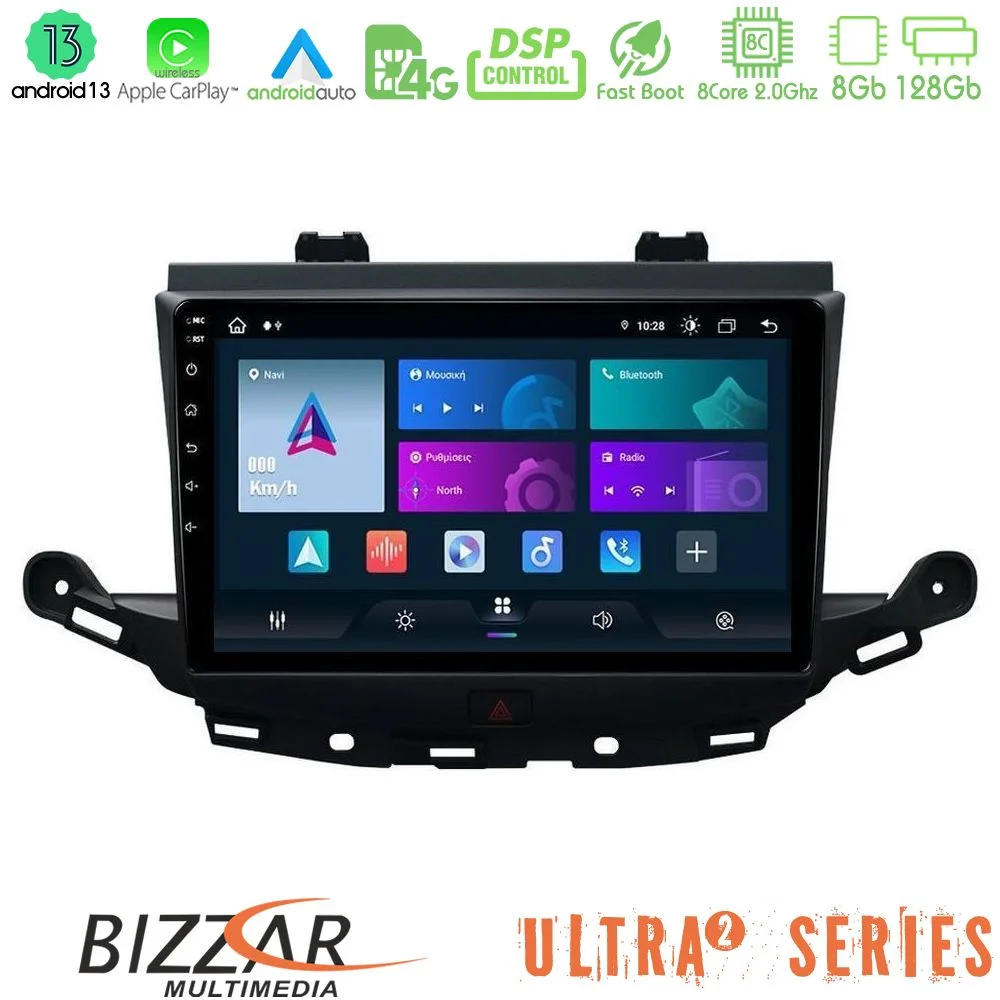 Φωτογραφία προϊόντος: Bizzar Ultra Series Opel Astra K 2015-2019 8core Android13 8+128GB Navigation Multimedia Tablet 9