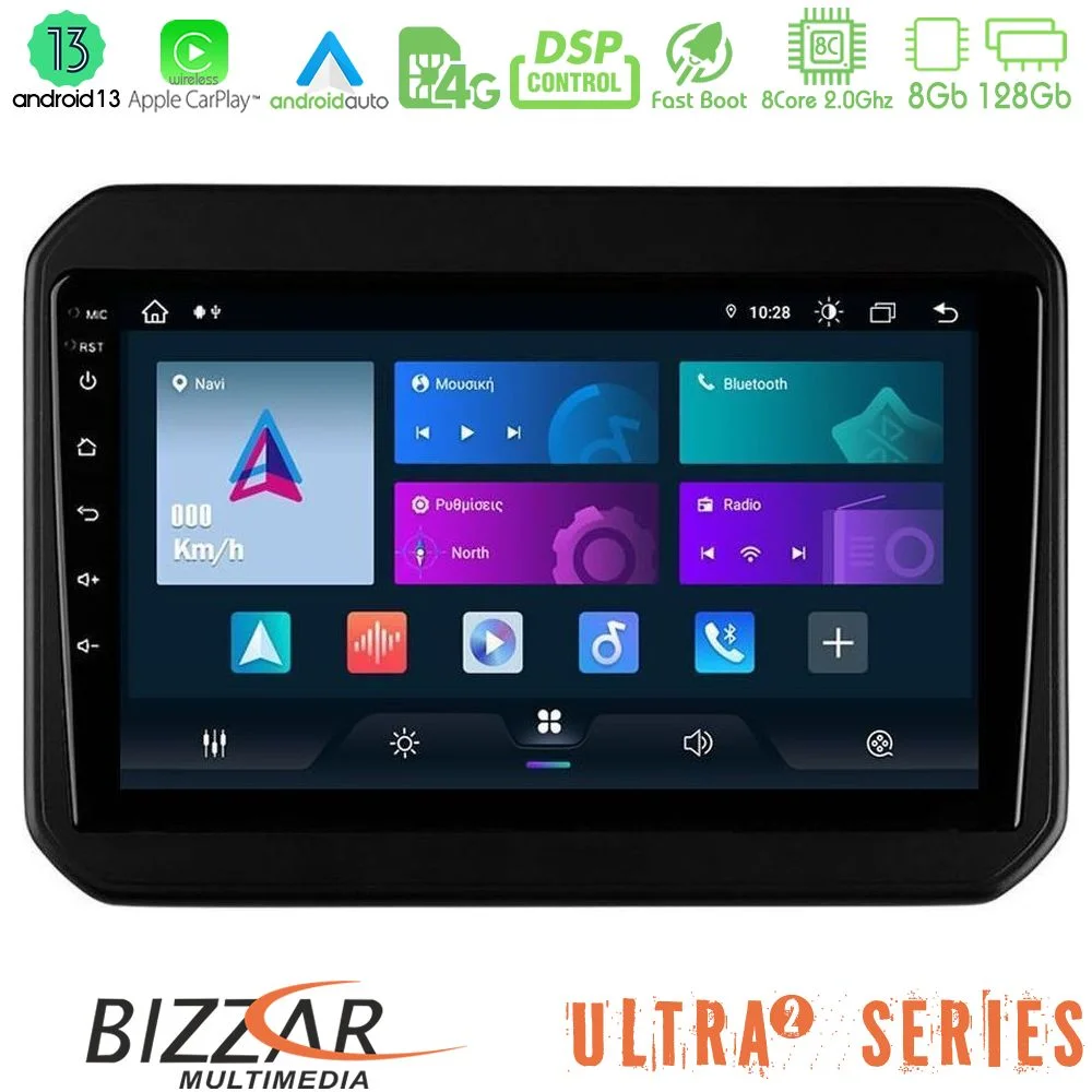 Φωτογραφία προϊόντος: Bizzar Ultra Series Suzuki Ignis 8core Android13 8+128GB Navigation Multimedia Tablet 9