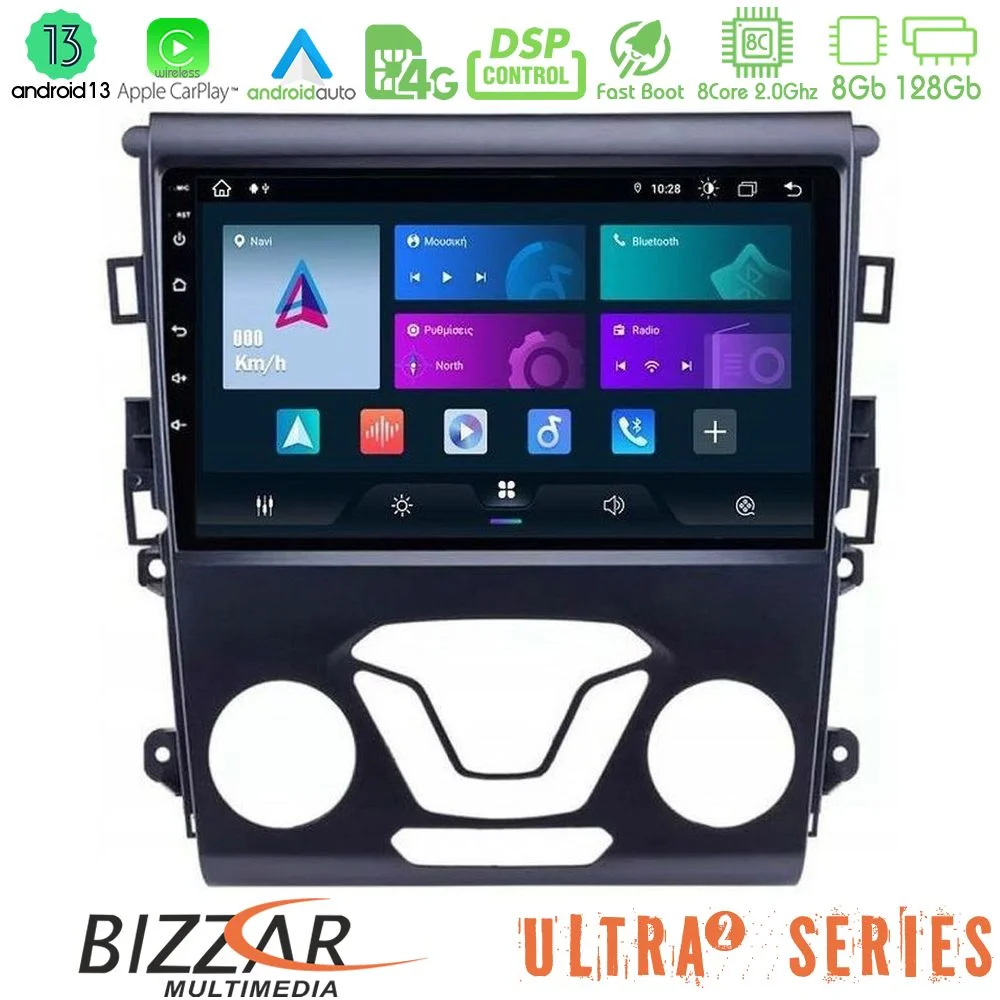 Φωτογραφία προϊόντος: Bizzar Ultra Series Ford Mondeo 2014-2017 8core Android13 8+128GB Navigation Multimedia Tablet 9