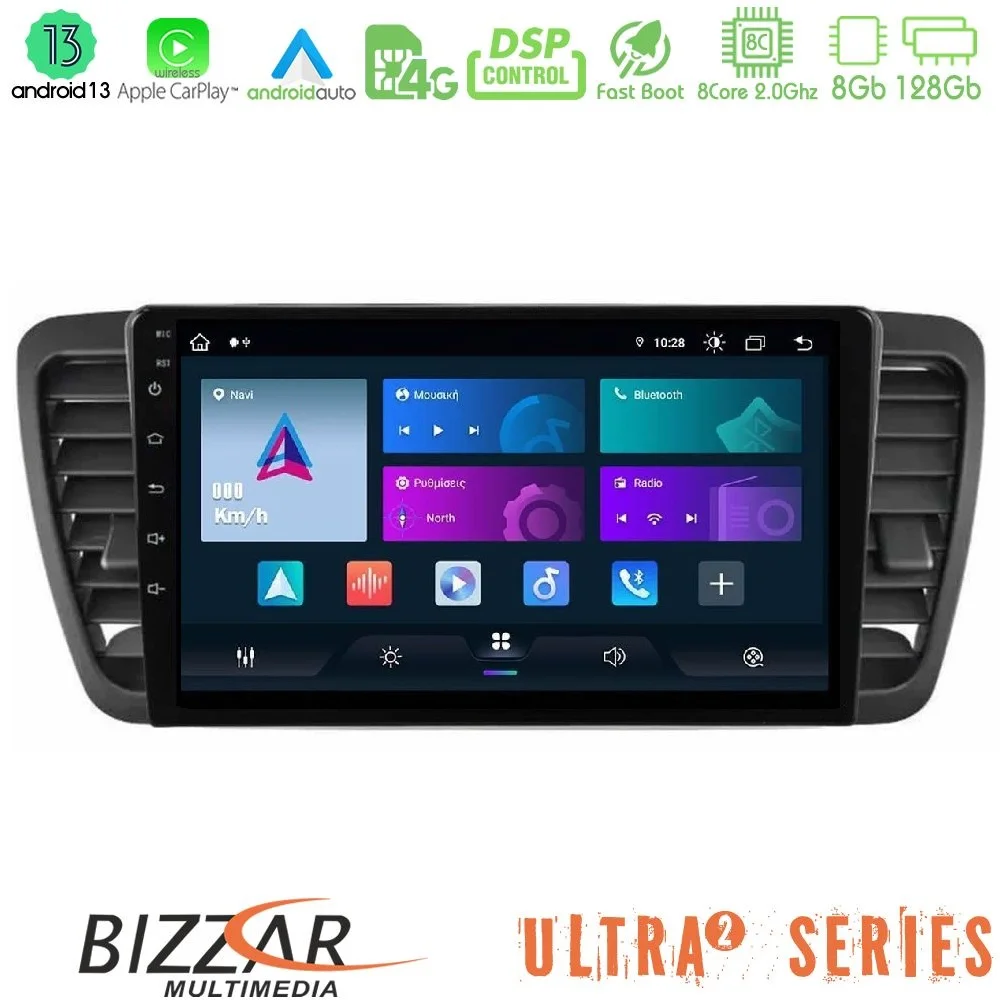 Φωτογραφία προϊόντος: Bizzar Ultra Series Subaru Legacy/Outback 2002-2008 8core Android13 8+128GB Navigation Multimedia Tablet 9