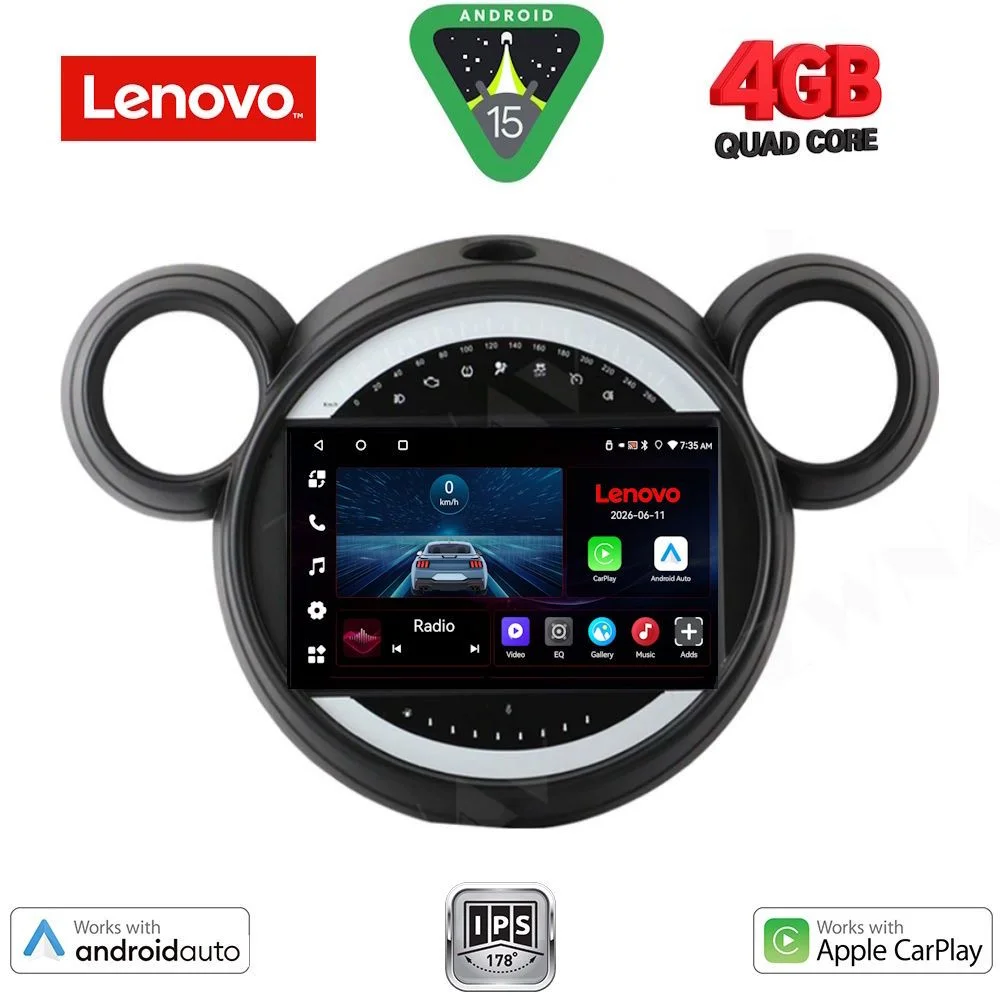 Φωτογραφία προϊόντος: LENOVO LVE 8065_CPAA (9inc) MULTIMEDIA TABLET for MINI COUNTRYMAN (R60) mod. 2010-2016 - PACEMAN (R61) mod. 2013-2016