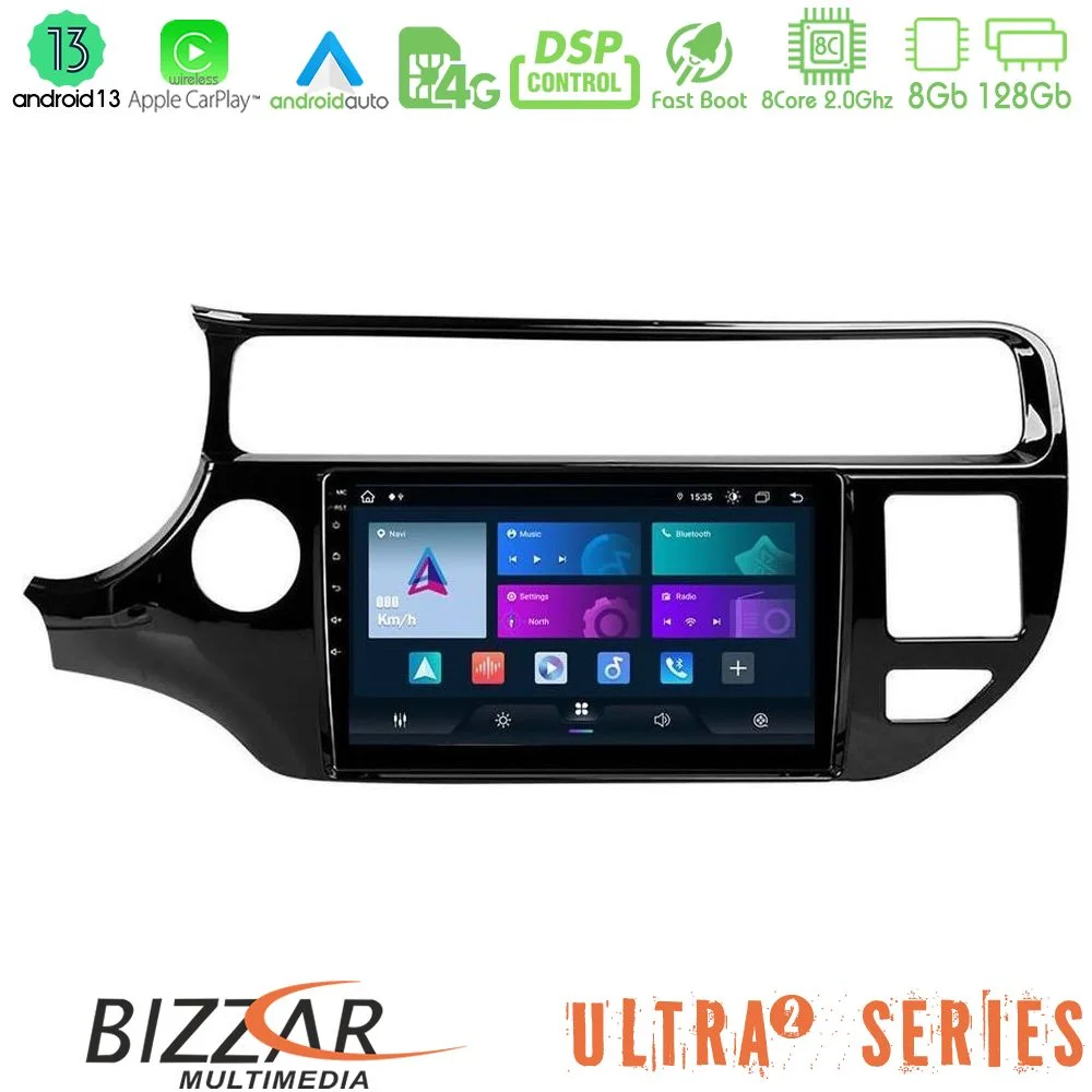 Φωτογραφία προϊόντος: Bizzar Ultra Series Kia Rio 2015-2017 8core Android13 8+128GB Navigation Multimedia Tablet 9