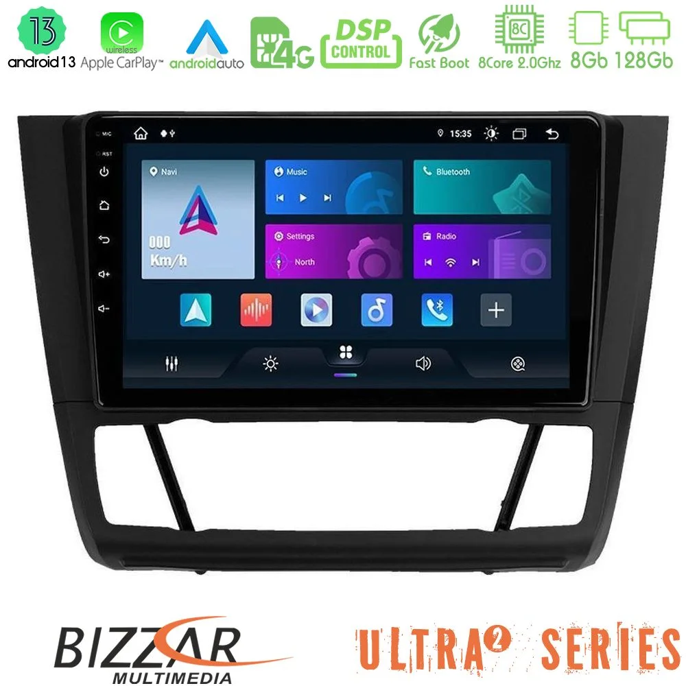 Φωτογραφία προϊόντος: Bizzar Ultra Series BMW 1Series E81/E82/E87/E88 (AUTO A/C) 8core Android13 8+128GB Navigation Multimedia Tablet 9