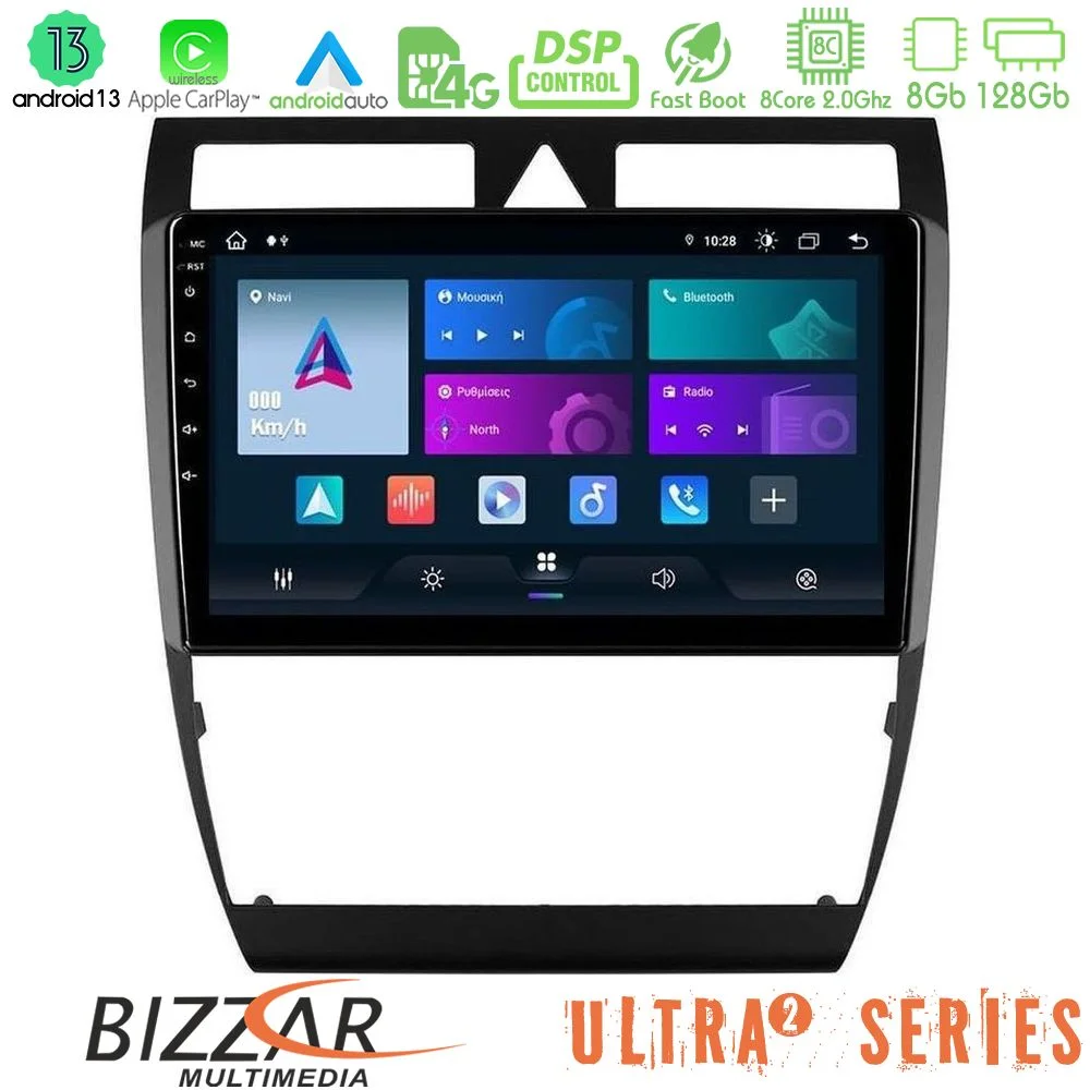 Φωτογραφία προϊόντος: Bizzar Ultra Series Audi A6 (C5) 1997-2004 8core Android13 8+128GB Navigation Multimedia Tablet 9