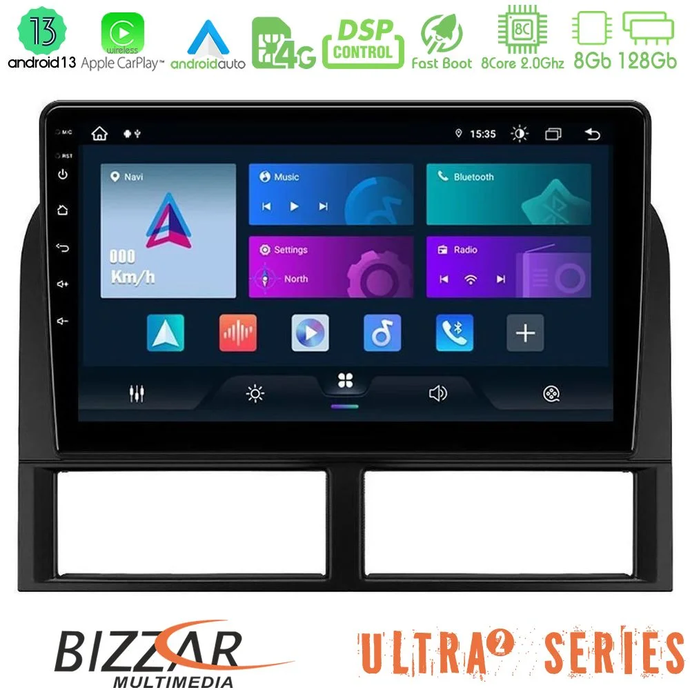 Φωτογραφία προϊόντος: Bizzar Ultra Series Jeep Grand Cherokee 1999-2004 8core Android13 8+128GB Navigation Multimedia Tablet 9