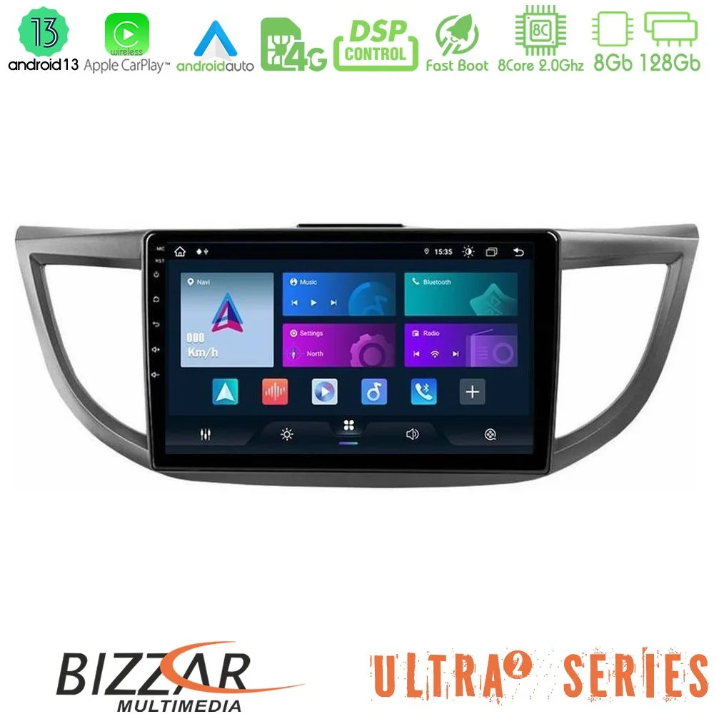 Φωτογραφία προϊόντος: Bizzar Ultra Series Honda CRV 2012-2017 8core Android13 8+128GB Navigation Multimedia Tablet 9