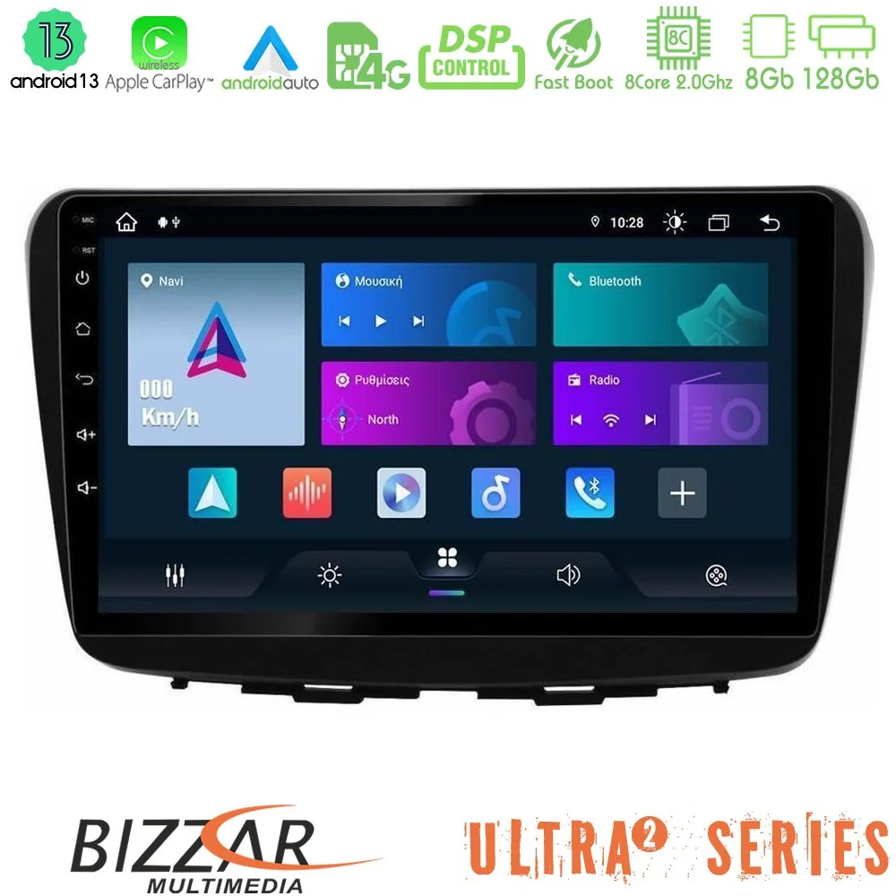 Φωτογραφία προϊόντος: Bizzar Ultra Series Suzuki Baleno 2016-2021 8core Android13 8+128GB Navigation Multimedia Tablet 9