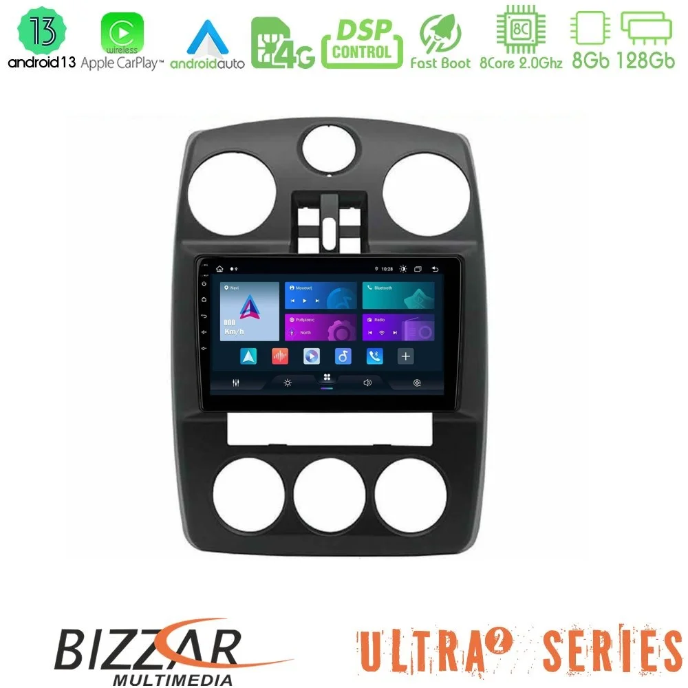 Φωτογραφία προϊόντος: Bizzar Ultra Series Chrysler PT-Cruiser 2000-2005 8core Android13 8+128GB Navigation Multimedia Tablet 9
