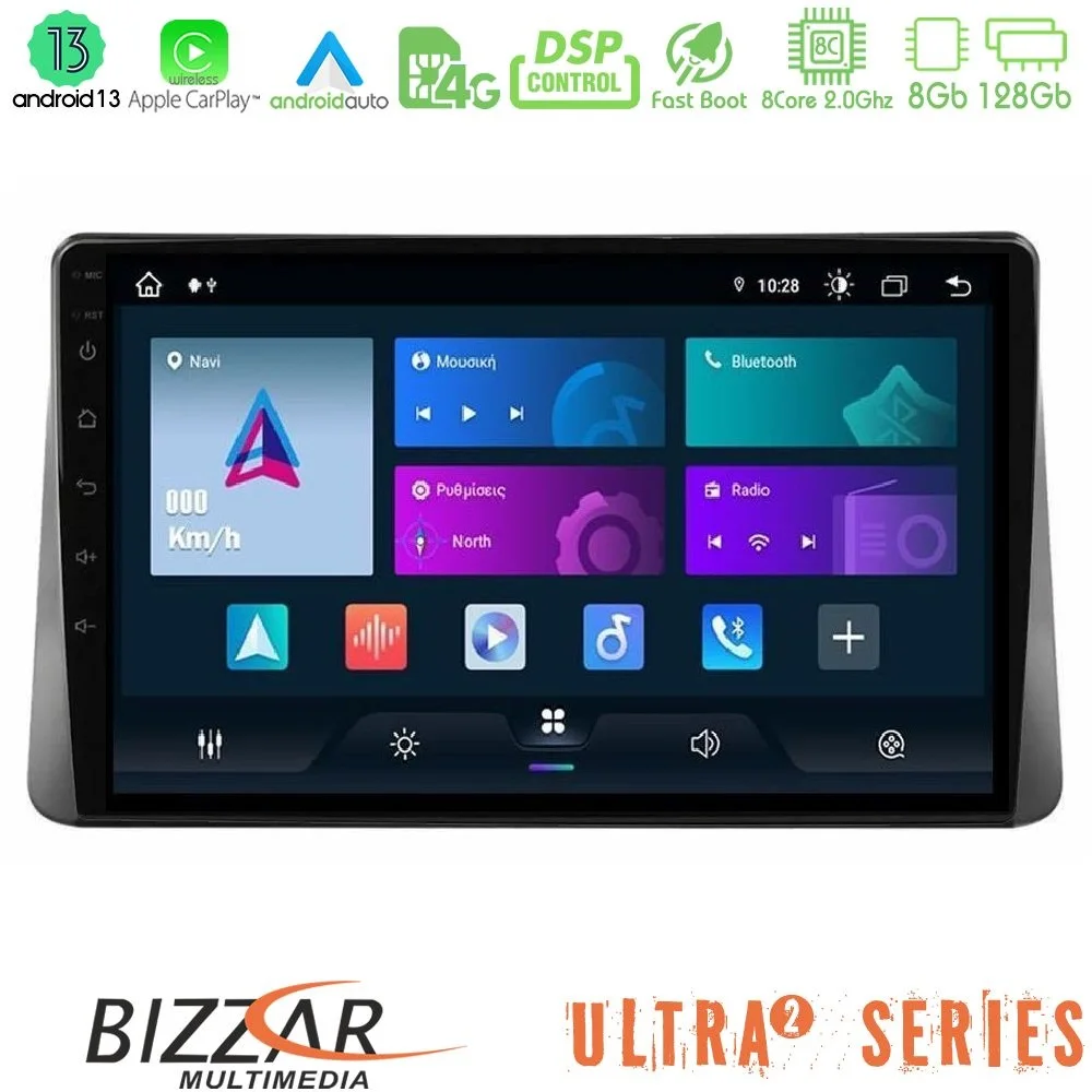 Φωτογραφία προϊόντος: Bizzar Ultra Series Ford Focus 2019-> 8core Android13 8+128GB Navigation Multimedia Tablet 9