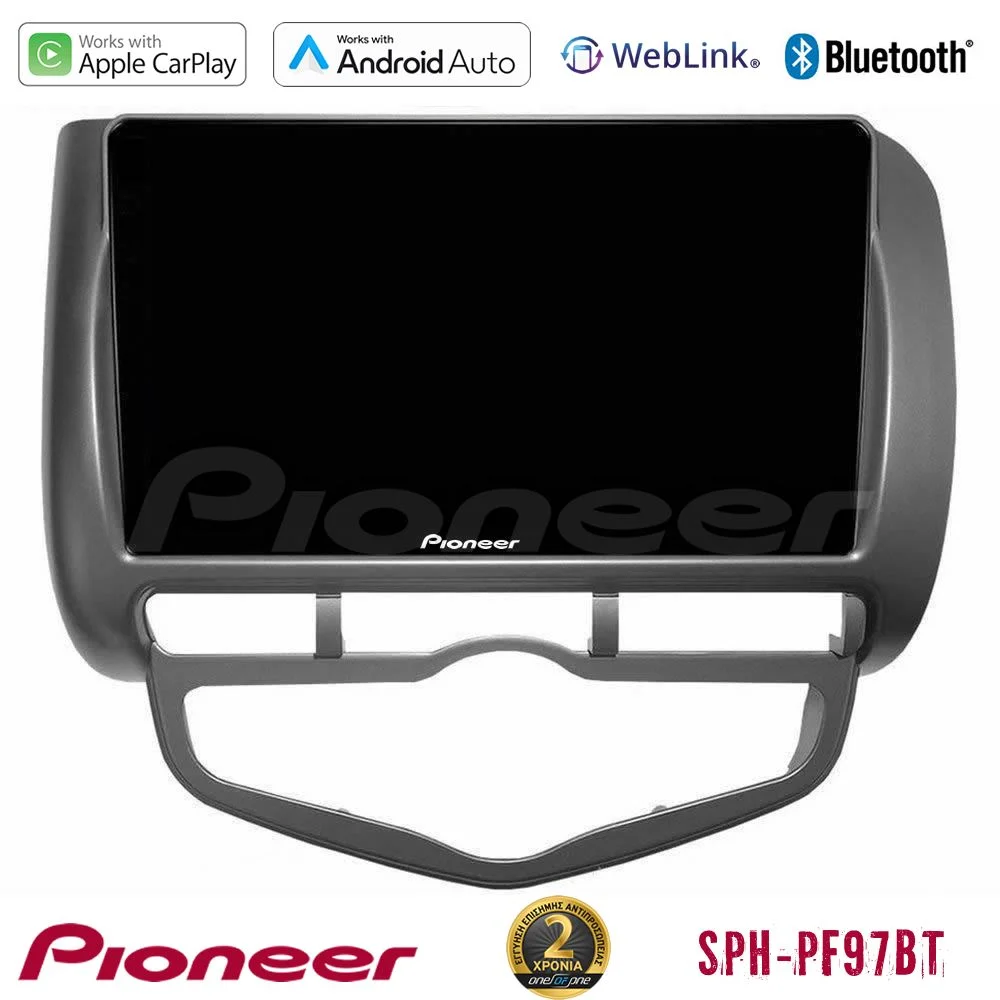 Φωτογραφία προϊόντος: Pioneer SPH-PF97BT Series Honda Jazz 2002-2008 (Auto A/C) Multimedia Station 9 (Tablet Style) Με Carplay & Android Auto