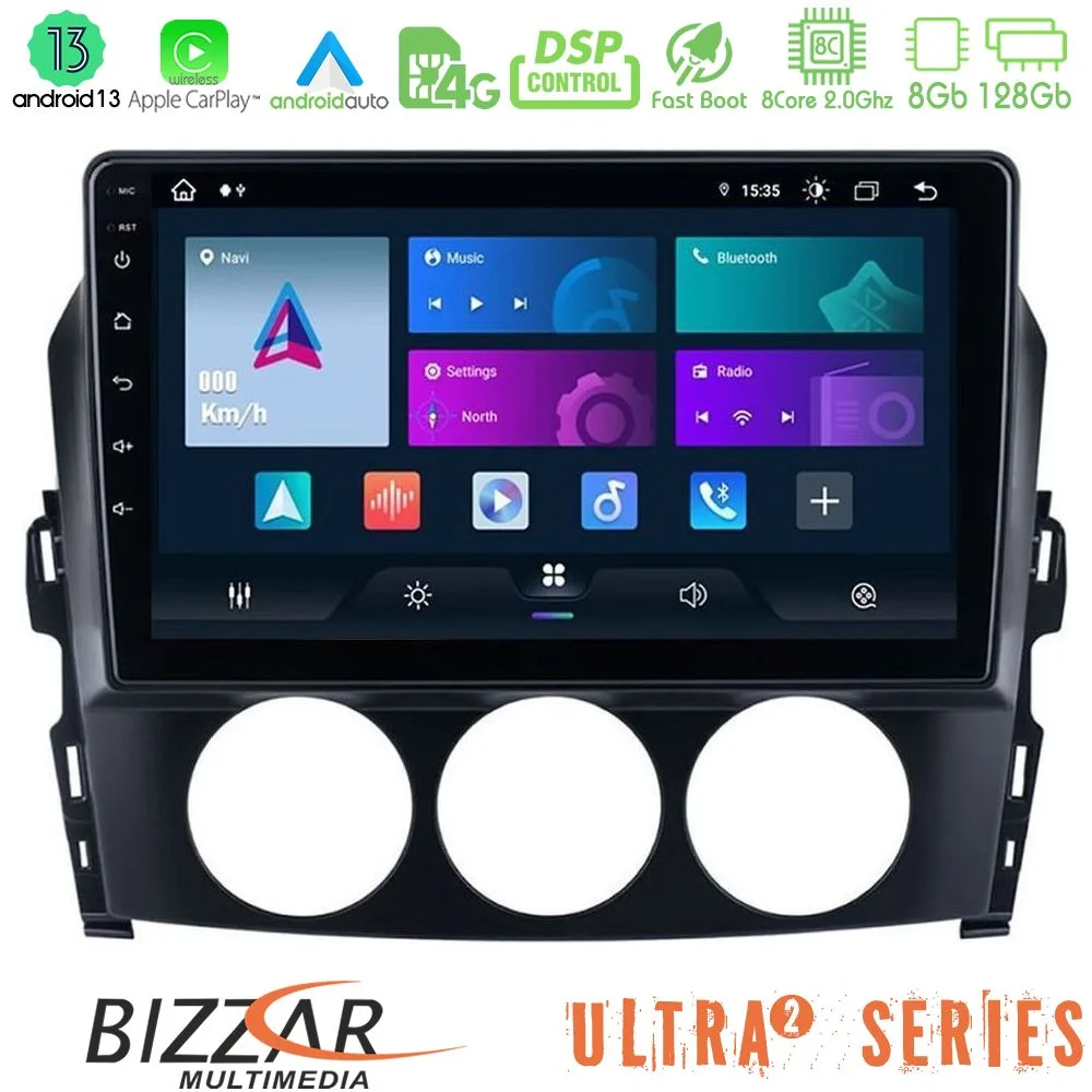 Φωτογραφία προϊόντος: Bizzar Ultra Series Mazda MX-5 2005-2015 8core Android13 8+128GB Navigation Multimedia Tablet 9