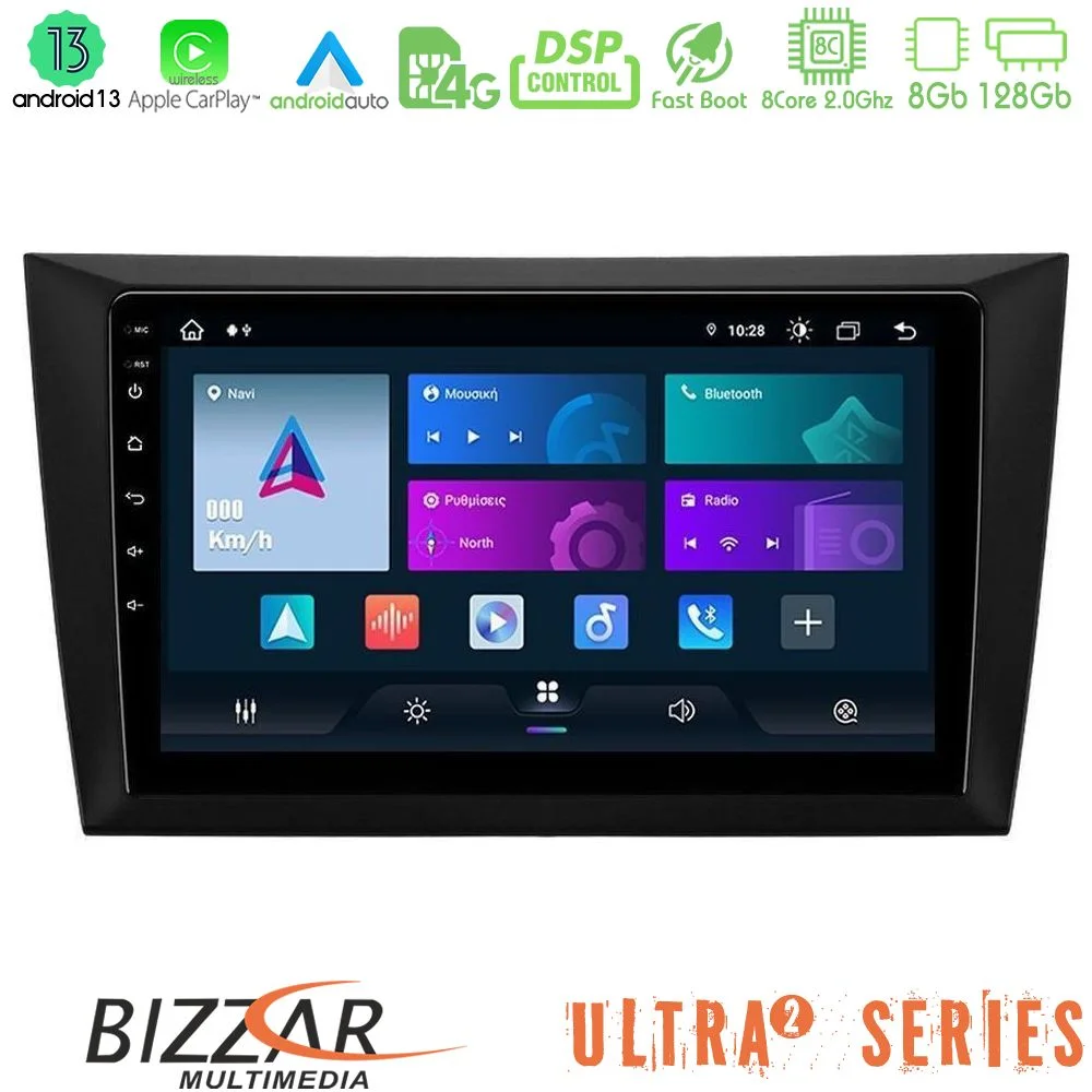 Φωτογραφία προϊόντος: Bizzar Ultra Series Vw Golf 6 8core Android13 8+128GB Navigation Multimedia Tablet 9
