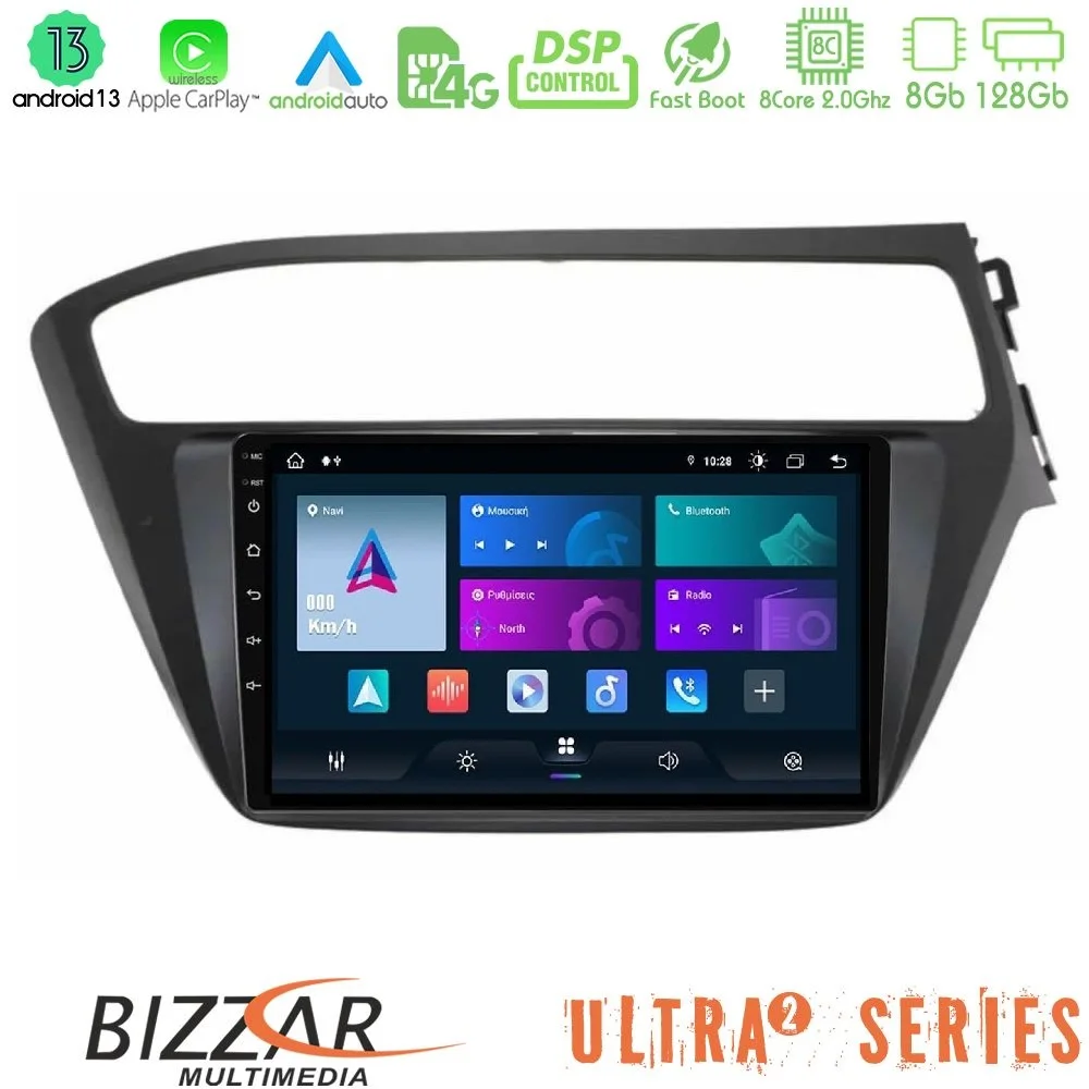 Φωτογραφία προϊόντος: Bizzar Ultra Series Hyundai i20 2018-2020 RHD 8core Android13 8+128GB Navigation Multimedia Tablet 9
