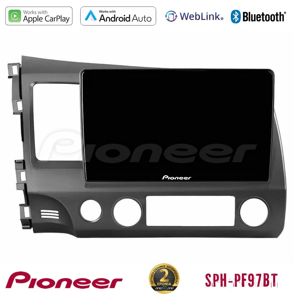 Φωτογραφία προϊόντος: Pioneer SPH-PF97BT Series Honda Civic 2006-2011 Multimedia Station 9 (Tablet Style) Με Carplay & Android Auto