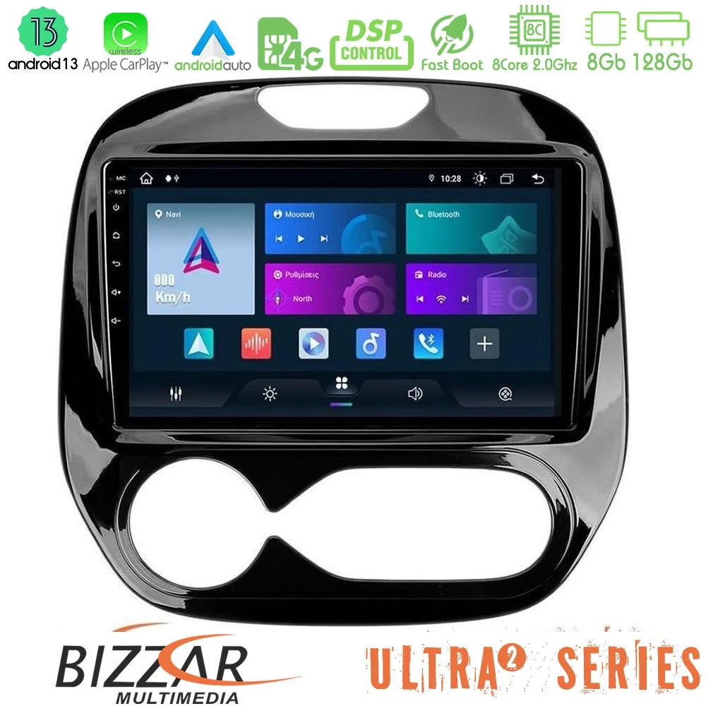 Φωτογραφία προϊόντος: Bizzar Ultra Series Renault Captur 2013-2019 8core Android13 8+128GB Navigation Multimedia Tablet 9