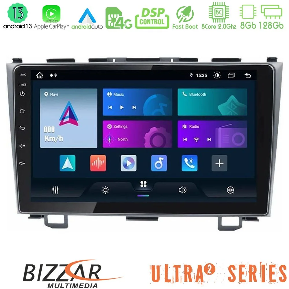 Φωτογραφία προϊόντος: Bizzar Ultra Series Honda CRV 8core Android13 8+128GB Navigation Multimedia Tablet 9