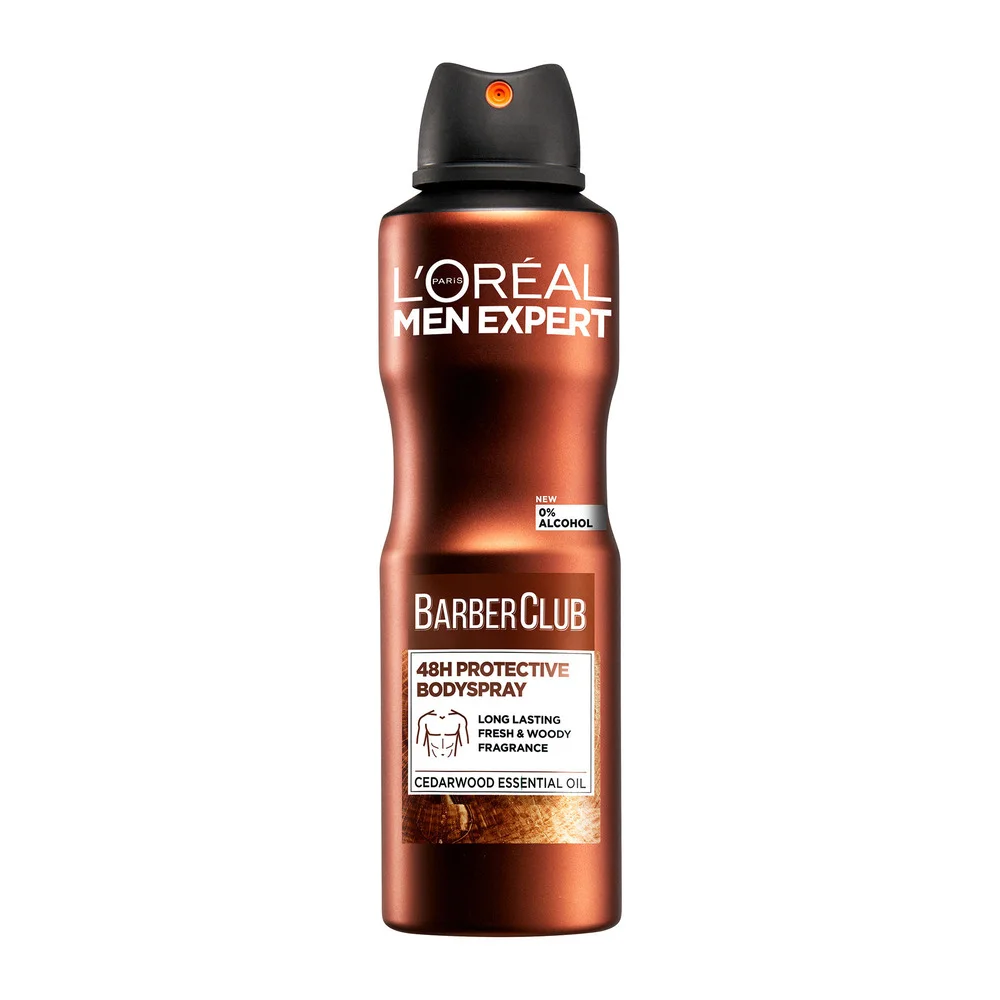 Φωτογραφία προϊόντος: L'OREAL PARIS MEN EXPERT Barber Club Αποσμητικό Spray Σώματος με 48ώρη Δράση (150ml)