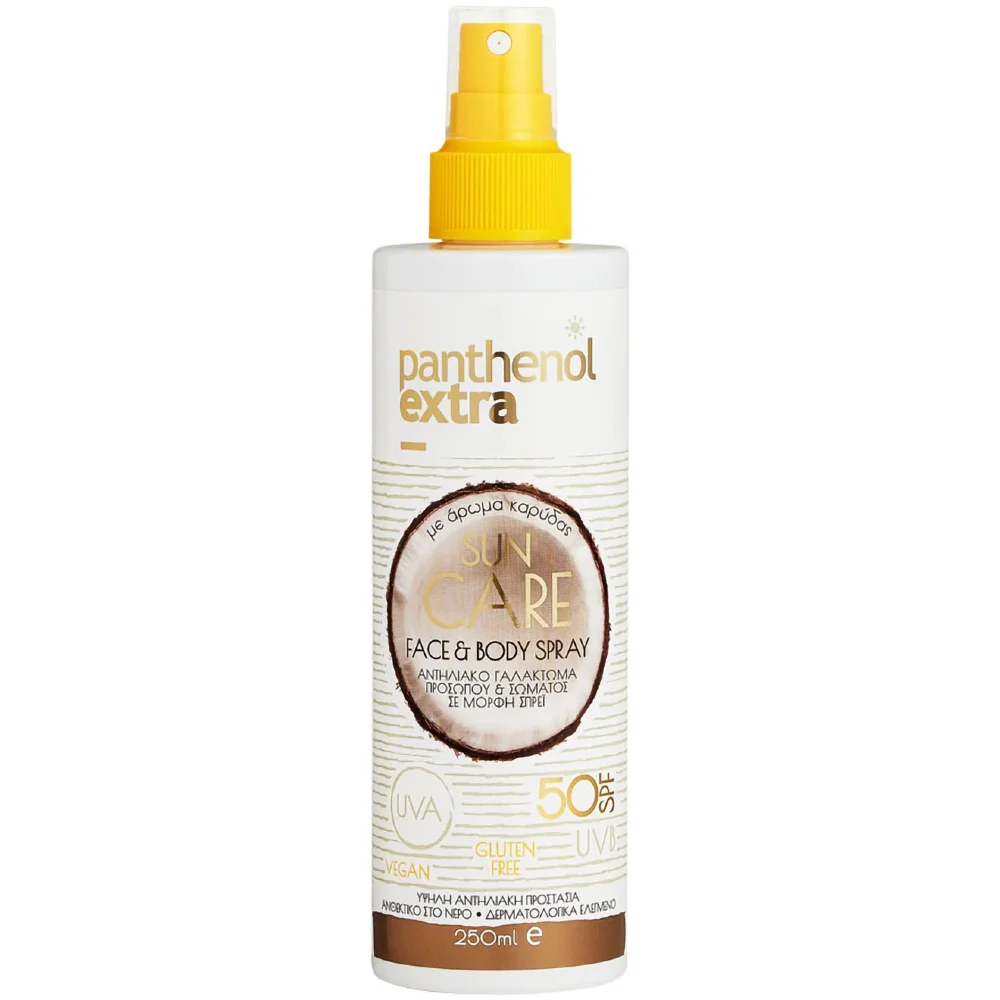 Φωτογραφία προϊόντος: PANTHENOL EXTRA Sun Care Face & Body Spray SPF50 - Αντηλιακό Γαλάκτωμα Προσώπου & Σώματος σε Μορφή Spray (250ml)