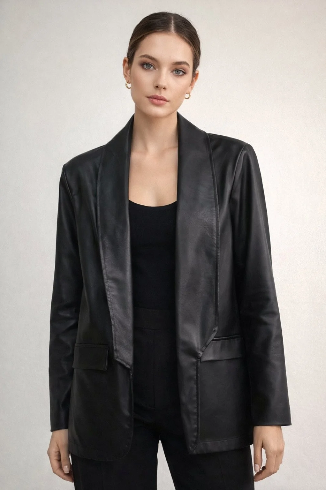 Φωτογραφία προϊόντος: ELUNA Εlli Leather Jacket Σακάκι σε Μαύρο