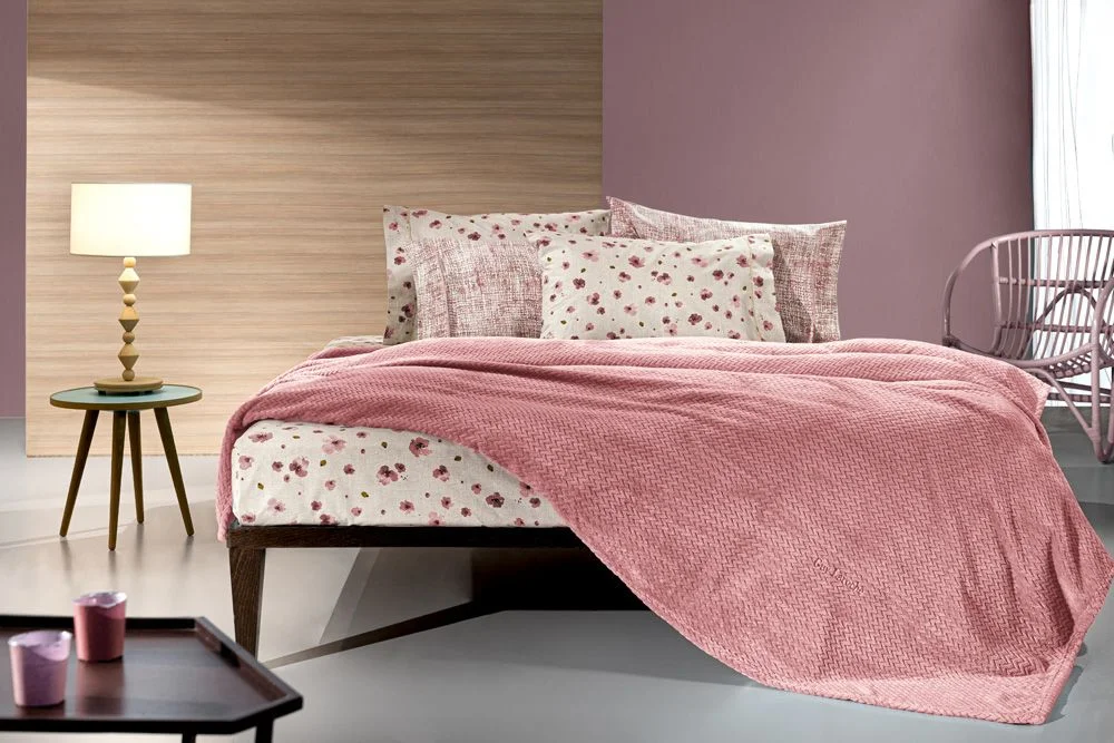 Φωτογραφία προϊόντος: Guy Laroche Κουβέρτα Μονή 160x220 Rombus Coral
