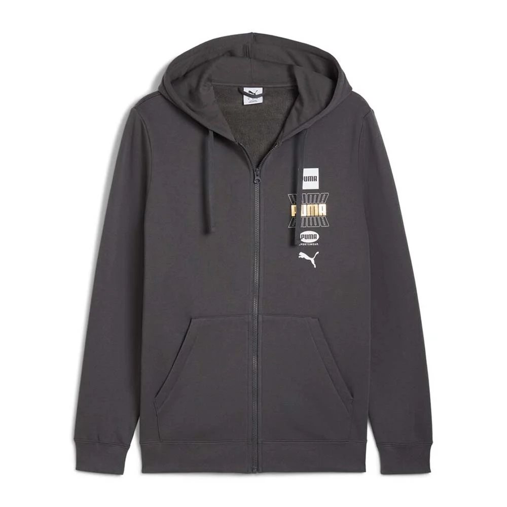Φωτογραφία προϊόντος: Puma Men's Essentials Logo Lab Holiday Full-Zip Fleece Hoodie Γκρι Σκούρο 688191-44 (Puma)