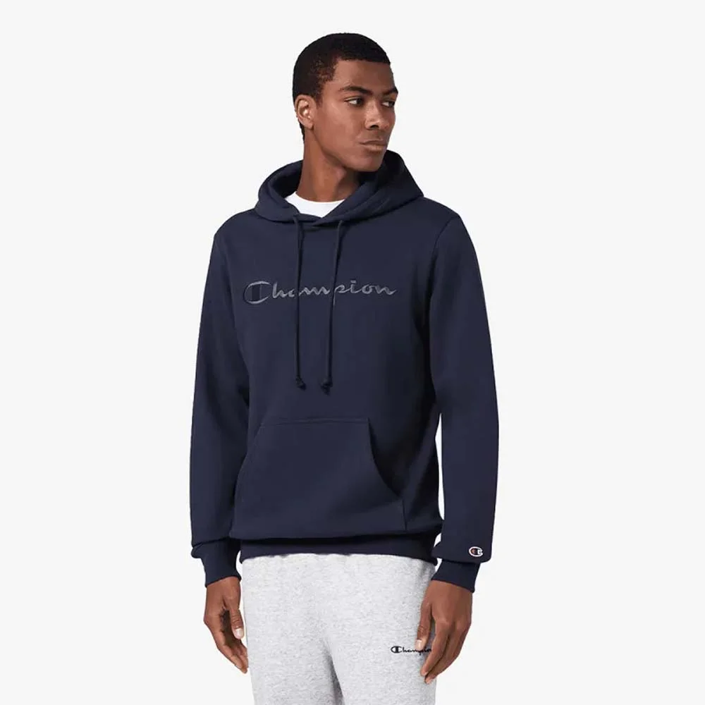 Φωτογραφία προϊόντος: Champion Men's Fleece With Big Embroidered Logo Icons Hoodie Μπλε Σκούρο 220271-BS501 (Champion)