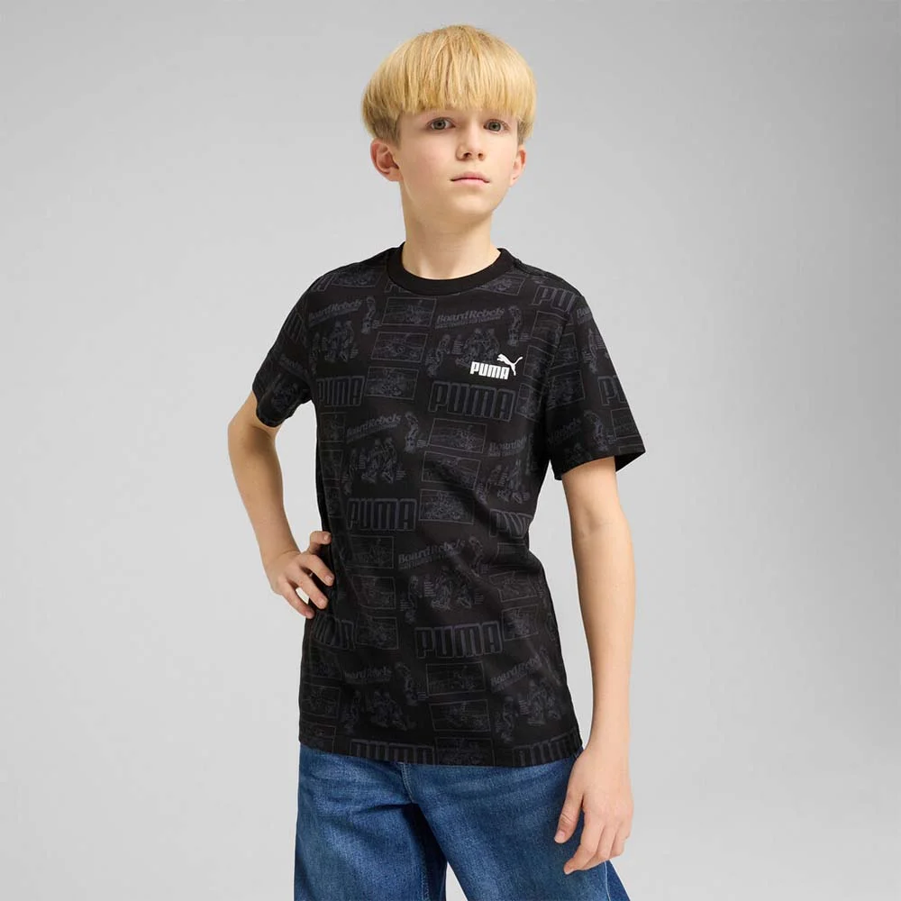 Φωτογραφία προϊόντος: Puma Boy's Mid 90s Allover Print Tee Μαύρο 685146-01 (Puma)