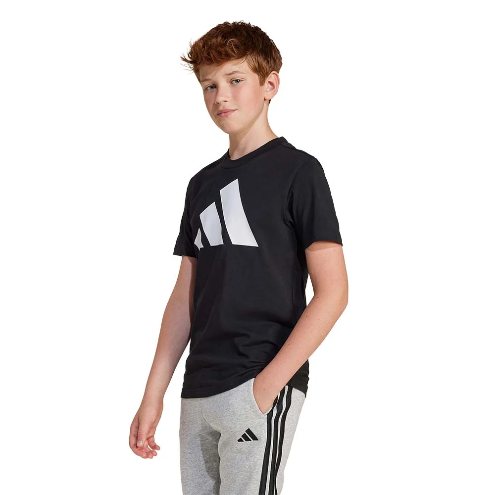 Φωτογραφία προϊόντος: adidas Sportswear Boy's Big Logo 160 Tee Μαύρο - Άσπρο JC9660 (adidas Sportswear)