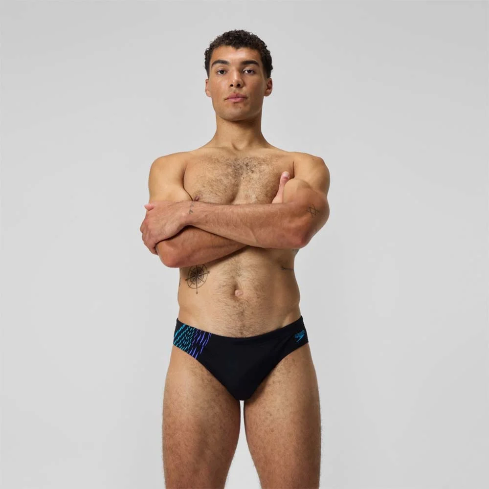Φωτογραφία προϊόντος: Speedo Men's 7cm Tech Panel Brief Swim Slip Μαύρο - Μπλε 800300515334 (Speedo)