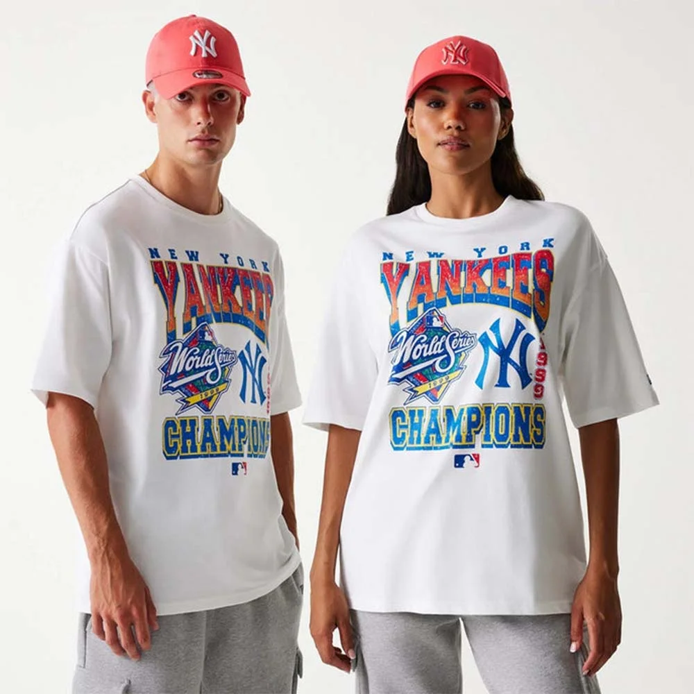 Φωτογραφία προϊόντος: New Era Unisex MLB World Series New York Yankees Oversized T-Shirt Άσπρο 60667817 (New Era)