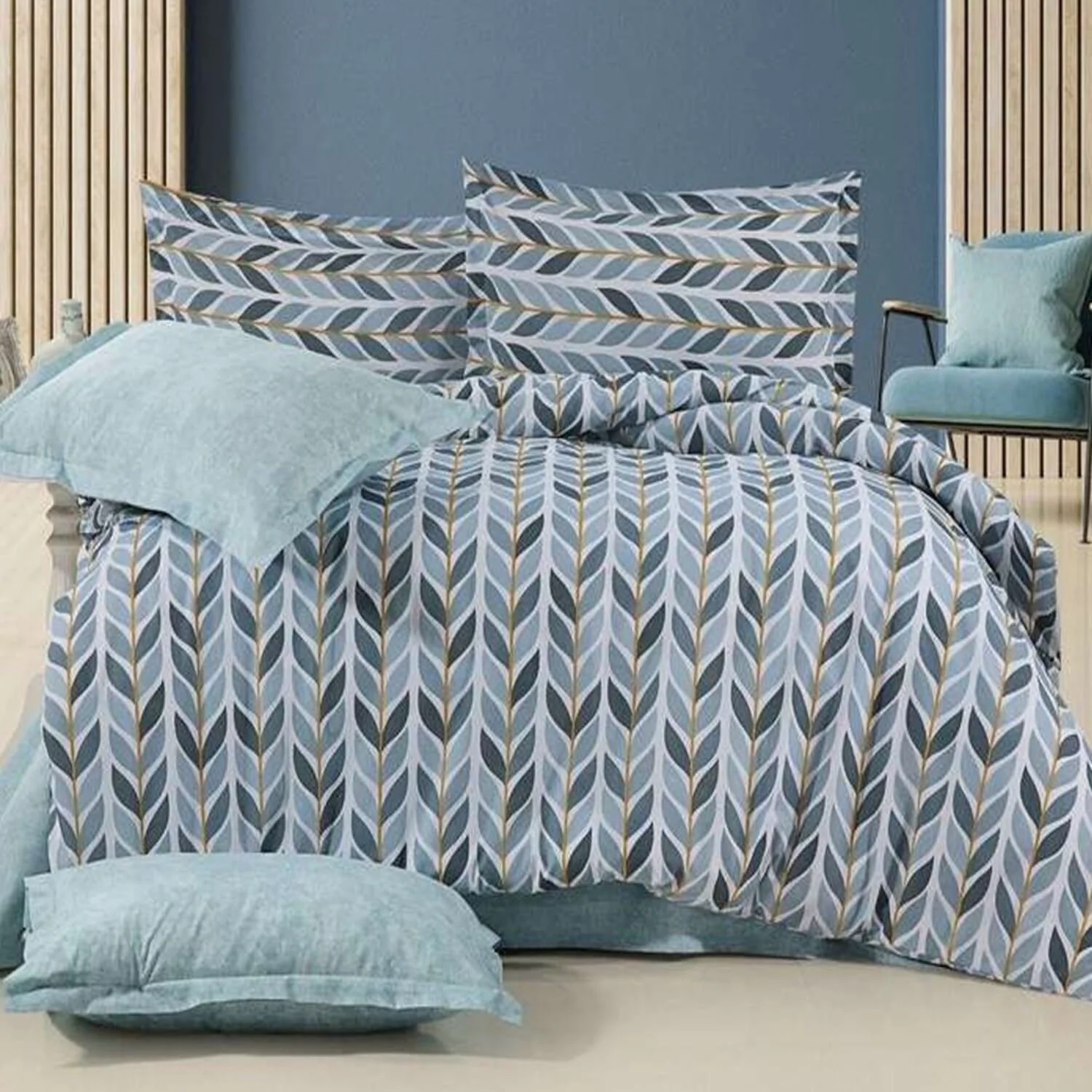 Φωτογραφία προϊόντος: MayHome Σετ Παπλωματοθήκη Polycotton King Size (Π: 260cm x Μ: 240cm) - 2520126474 Γεωμετρικό