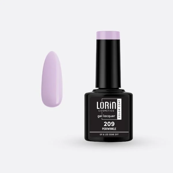 Φωτογραφία προϊόντος: Lorin Cosmetics Lorin Gel Lacquer Ημιμόνιμο Βερνίκι 8ml. #209 (Periwinkle)