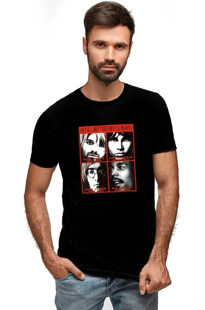 Φωτογραφία προϊόντος: Prime T-Shirt Μαύρο με σχέδιο Rock Stars 8482-1