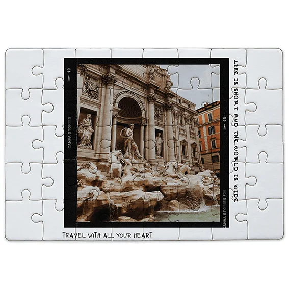 Φωτογραφία προϊόντος: OEM Puzzle travel with all your heart! Οριζόντιο A3