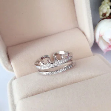 Φωτογραφία προϊόντος: Peach Jewelry Peach Δαχτυλίδι Ασημι 925 Κορωνα Ζιρκόνια Symbol