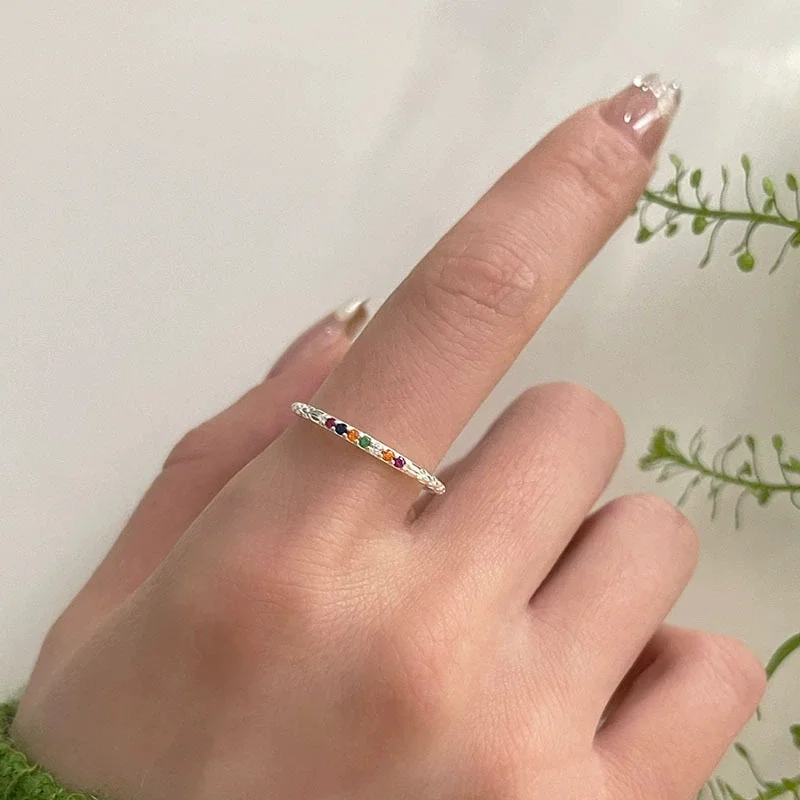 Φωτογραφία προϊόντος: Peach Jewelry Peach Δαχτυλίδι Ασημι 925 Symbol Βεράκι Ανάγλυφο Zιργονια