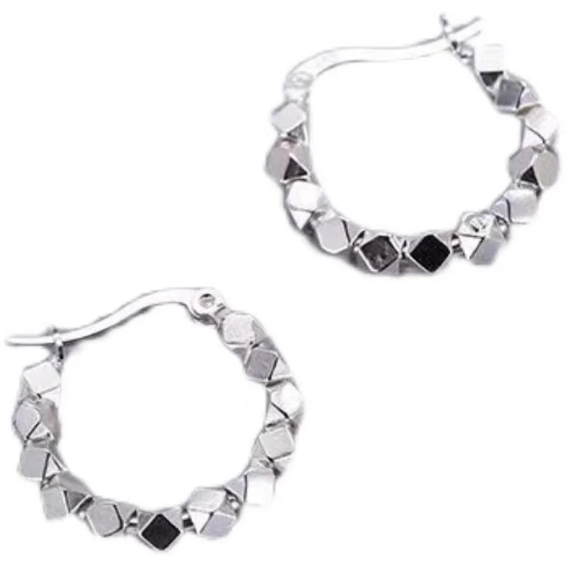 Φωτογραφία προϊόντος: Peach Jewelry Σκουλαρίκι Κρίκος Με Hinged Clasp Κούμπωμα Ασήμι 925 Symbol