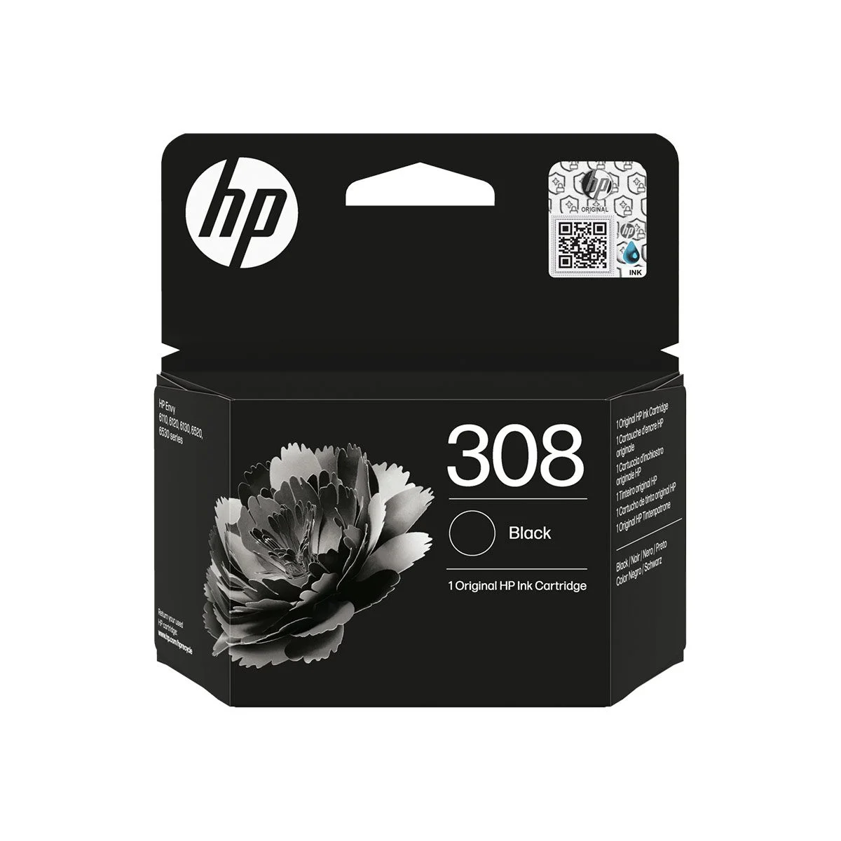 Φωτογραφία προϊόντος: Hewlett Packard HP 308 Black Original Ink Cartridge - 7FP21UE