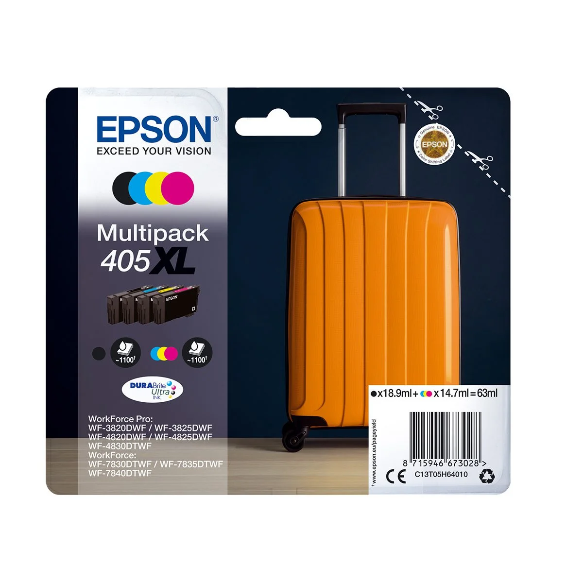 Φωτογραφία προϊόντος: Ink DURABrite Ultra Epson T05H640 C13T05H640 Multi Pack 18.9 BL 14.7ml C+M+Y - C13T05H64010