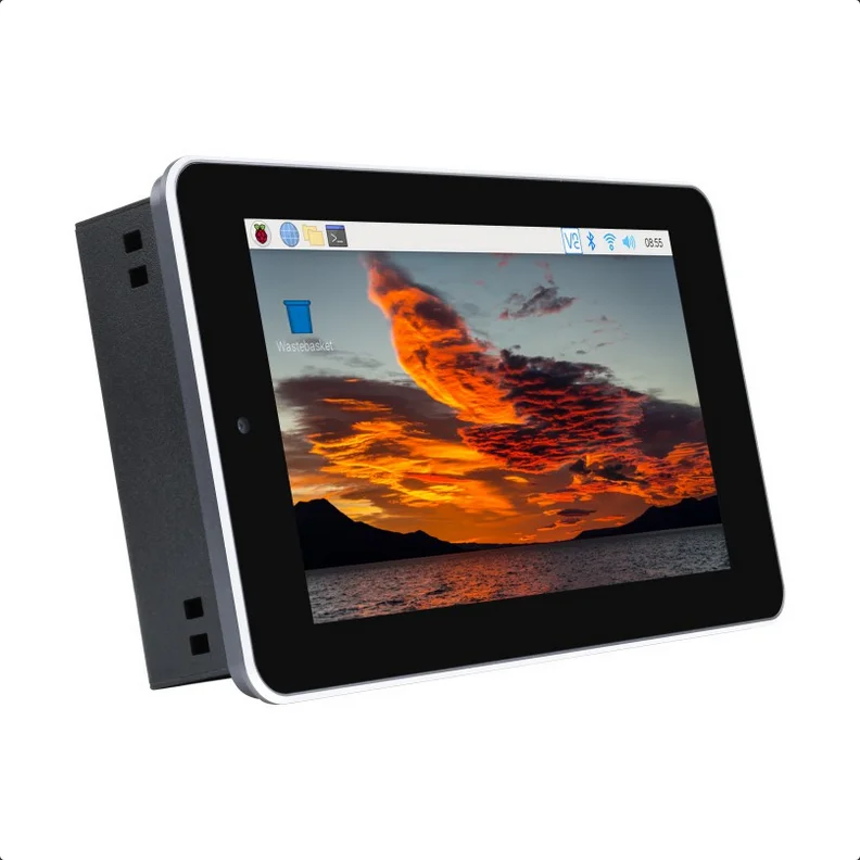 Φωτογραφία προϊόντος: WaveShare 7″ Touch Screen All-In-One Kit Designed for Raspberry Pi CM4, 5MP Camera, Aluminum Case