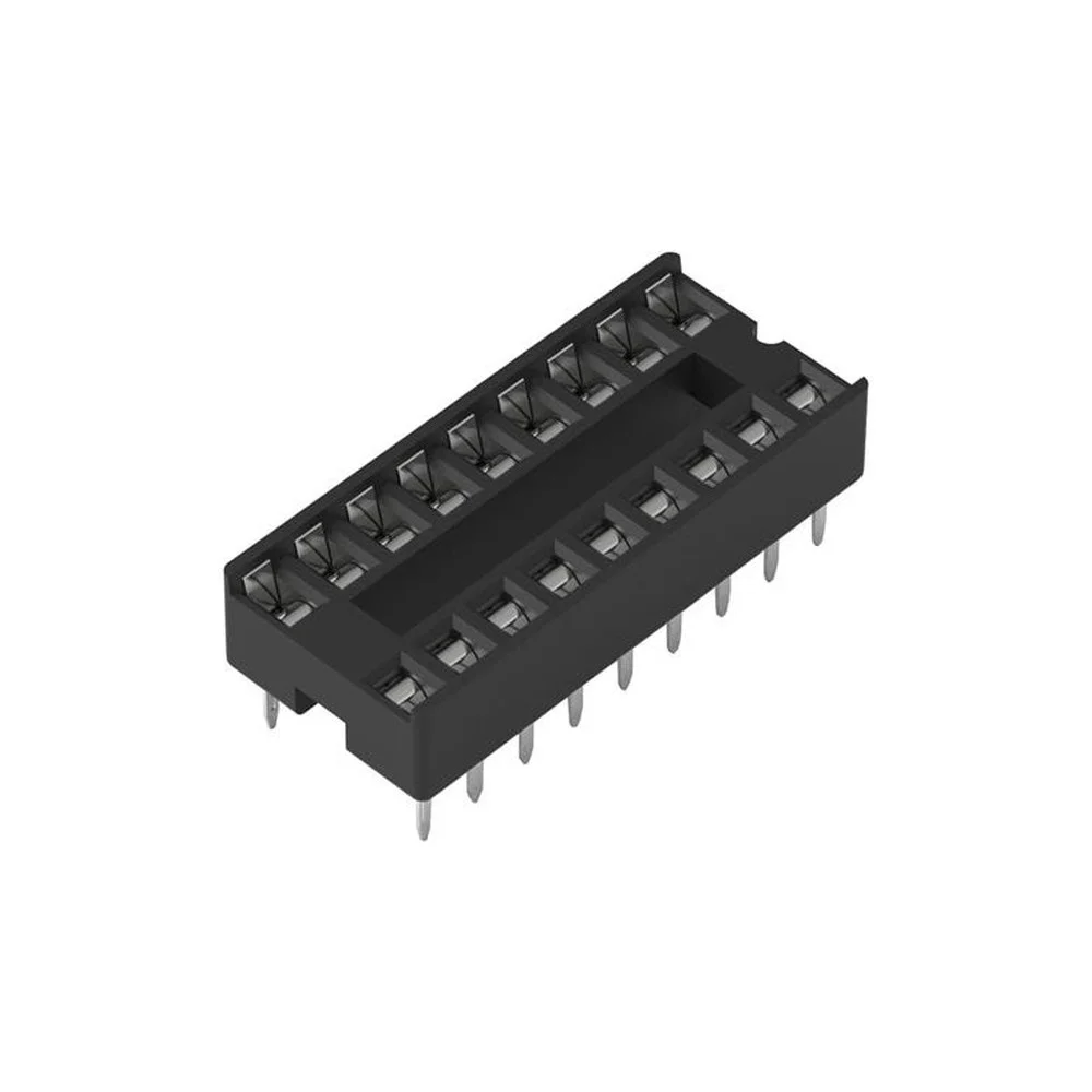 Φωτογραφία προϊόντος: OEM IC Socket Slot 18Pin POS 2.54mm Solder Thru-Hole